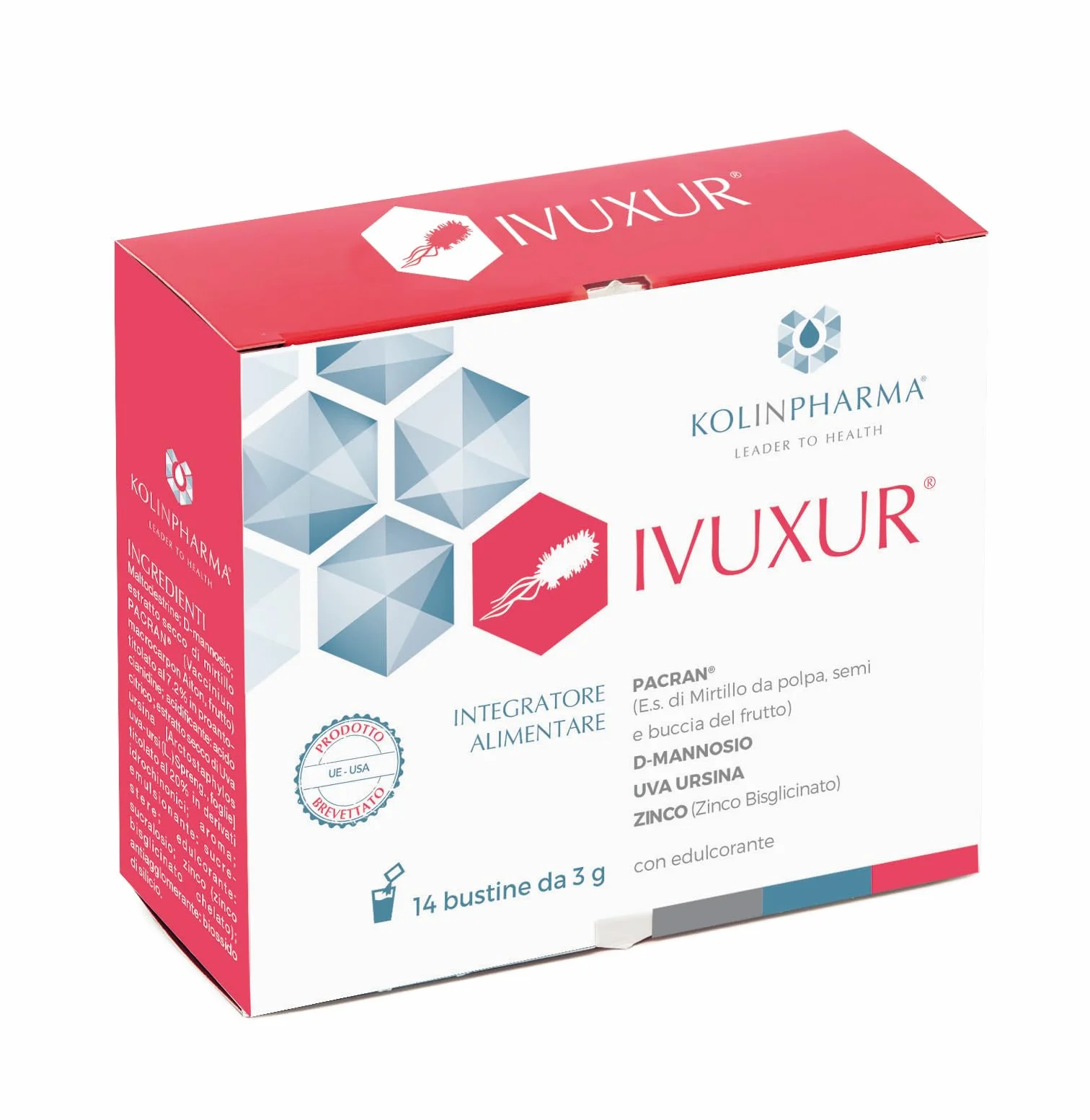 KOLINPHARMA IVUXUR 14 bustine integratore alimentare vie urinarie