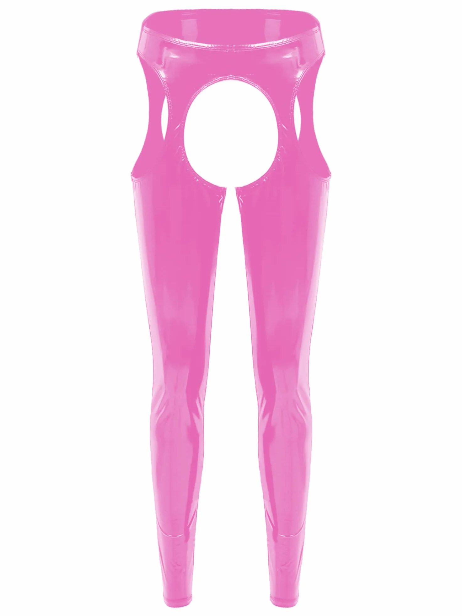 CHICTRY Collant Donna Hot Leggings Pantaloni Lucidi Aperti Stockings Skinny Hot Pants Calze Autoreggenti Senza Cavallo Clubwear