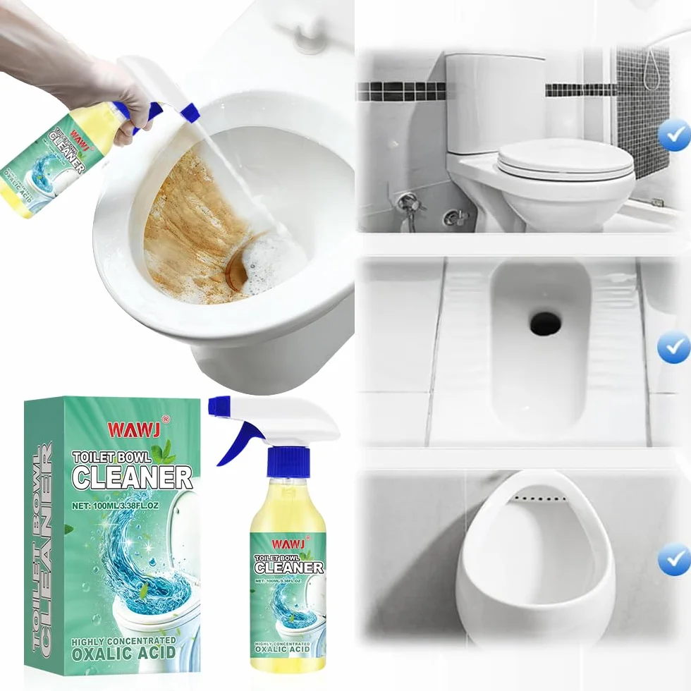 Detergente per la tazza del water, Detergente per WC in Acido ossalico, Rimozione delle urine extra forte, Detergente per WC e schiuma, rimozione del calcare contro calcare e sporco