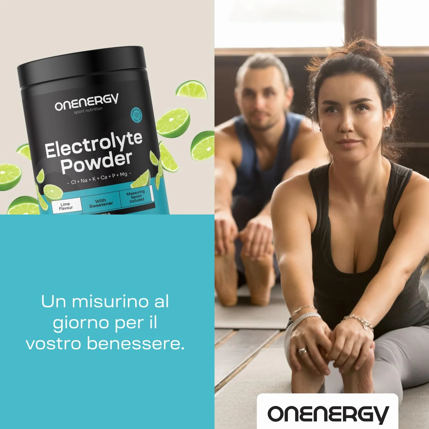 Elettroliti a Praga - Lime - 500 g - 142 dosi - Mix di 6 Minerali - Idratazione - Supporto Muscolare e Nervoso - Con Cucchiaio di Misura - Per Quasi 5 Mesi