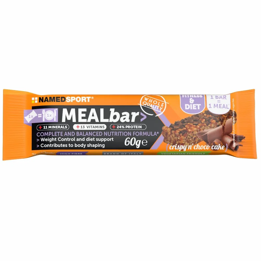 Named Sport MEALbar Barretta Sostitutiva del Pasto Crispy n'Choco Cake 60g