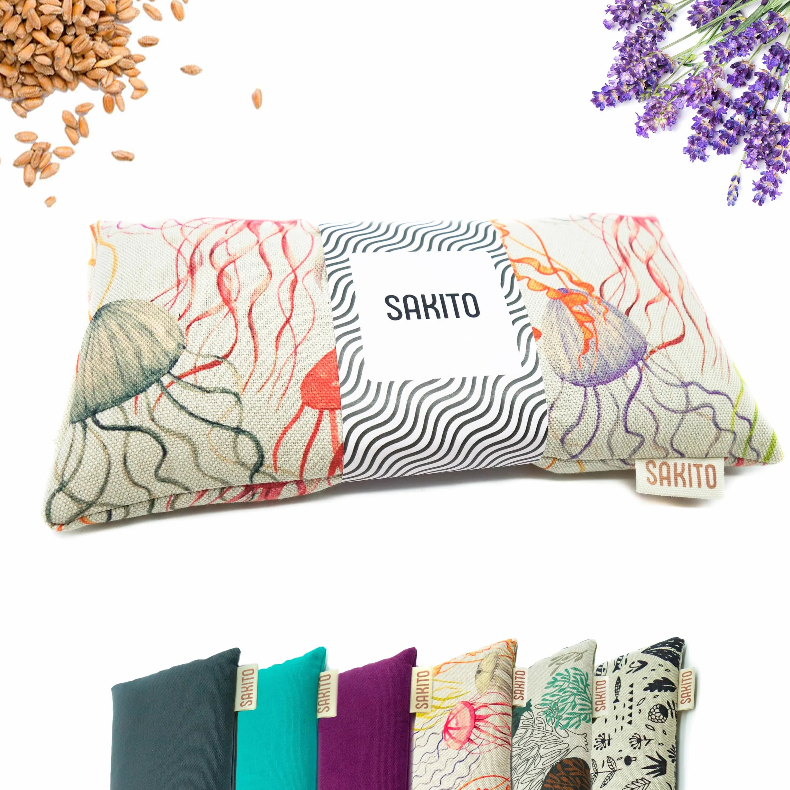 Cuscino Termico Microonde (25x12 cm) - Cuscino Riscaldabile Naturale per Dolori Mestruali - Utilizzo Caldo o Freddo - Elevata Ritenzione del Calore - Tessuto di Qualità - Profumo di Lavanda