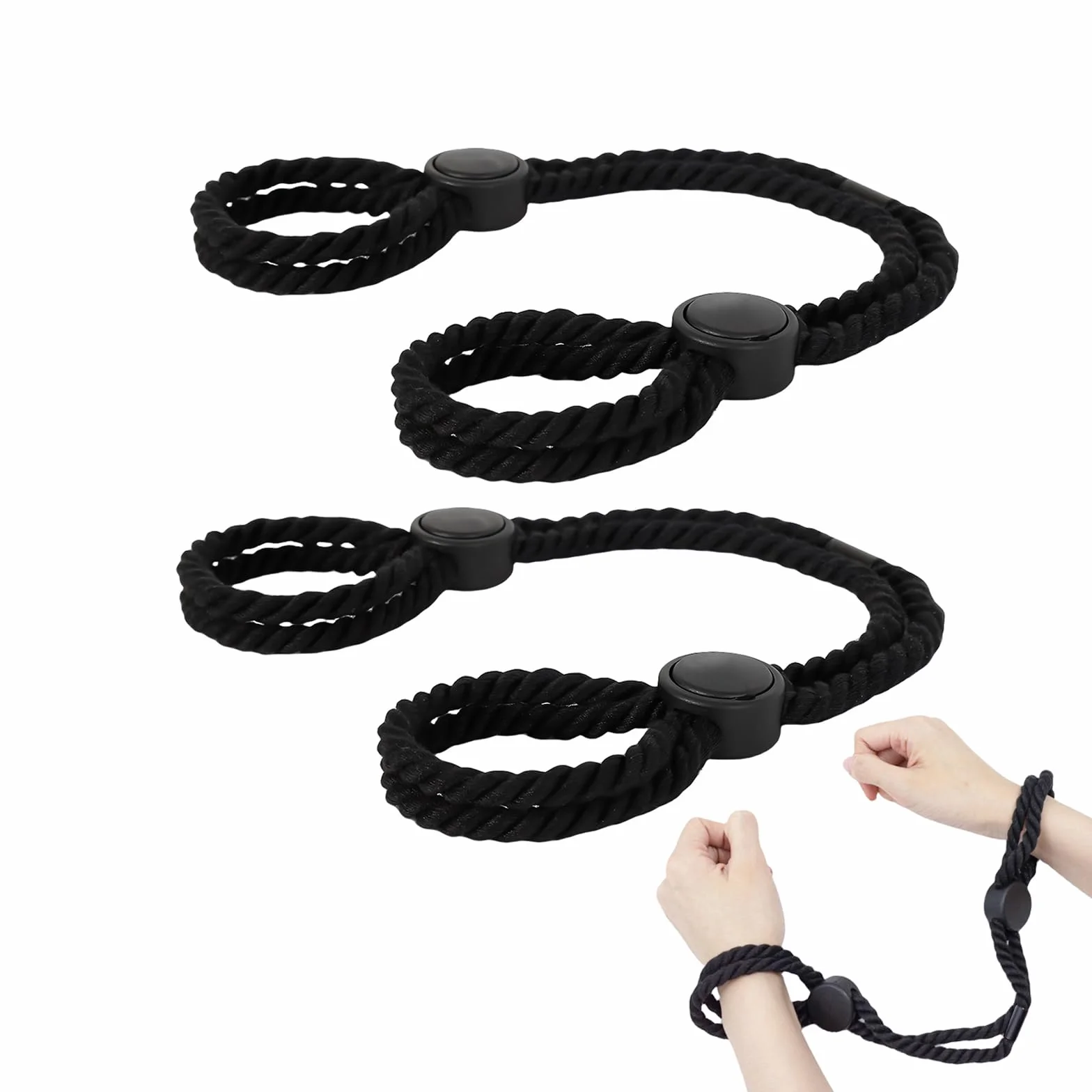 BDSM Bondage Kit Einstellbare Handgelenke und Knöchel Fesseln Seil Manette