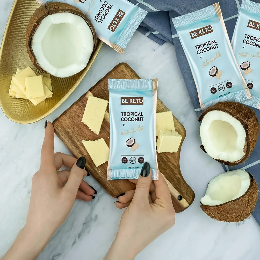Barretta Keto Cocco e cioccolato bianco 40g