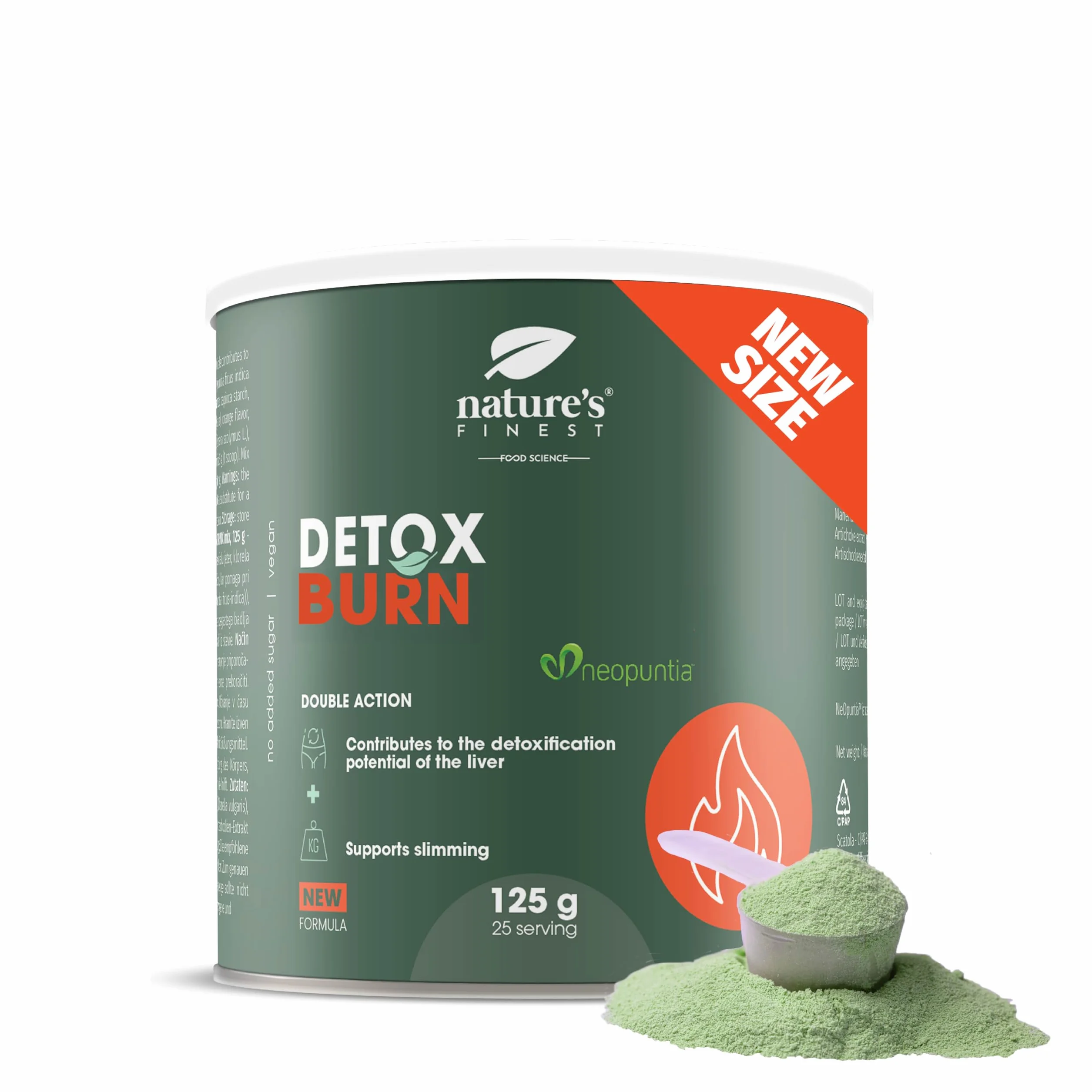 Nature’s Finest Detox Belly Burn Integratore Detox in Polvere 125 g