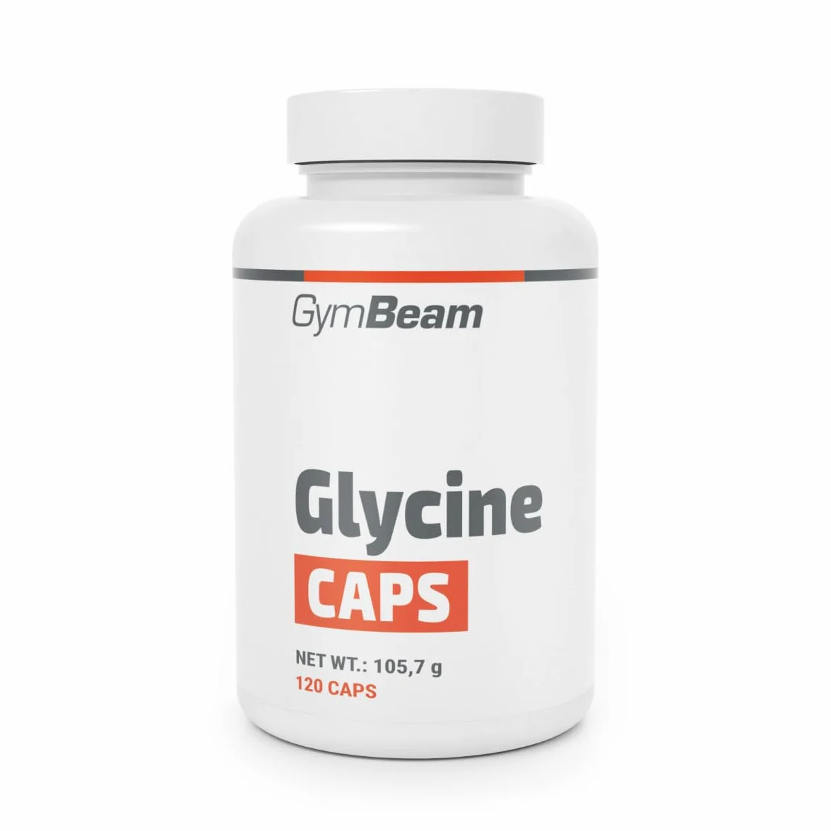 GymBeam Glicina Caps 3000 mg - Integratore Glicina Capsule per Vegani, Glicina Amminoacido - Adatto per Assunzione Giornaliera o Serale - Capsule Facili da Ingerire, 120 cps
