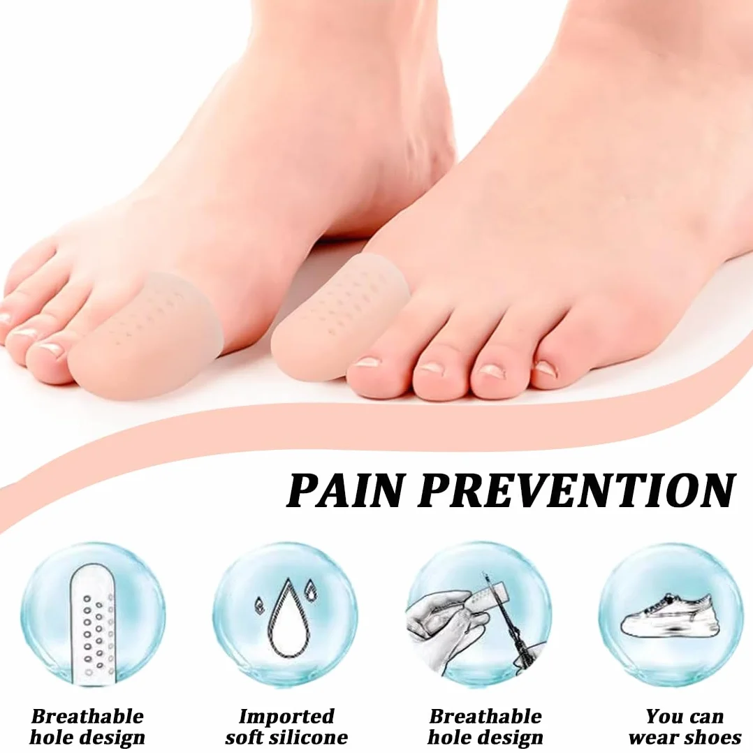 16 Pezzi Protezione Alluce, Copri Alluce Silicone, Proteggi Alluce, Copri Alluce Calli