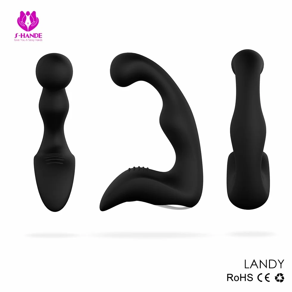 - Massaggiatóre Próstatico,Silicone Vibràtóre con 9 Modalità Di Vibrazione, Morbido Vibratǒri per Donna e Uomo Stimólazione Clitòridea e Puntó G Massaggiatóre Nero
