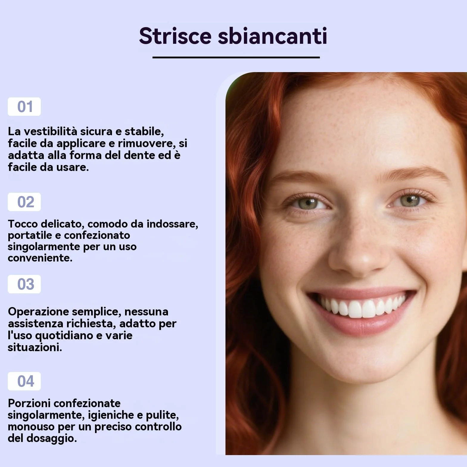 Strisce Sbiancanti Denti - Whitening Strips Senza Perossido per Denti Sensibili, Risultati in 7 Giorni, Sbiancamento Professionale a Casa, Rimuove Macchie Caffè/Vino/Fumo, Sicure per lo Smalt (42pcs)
