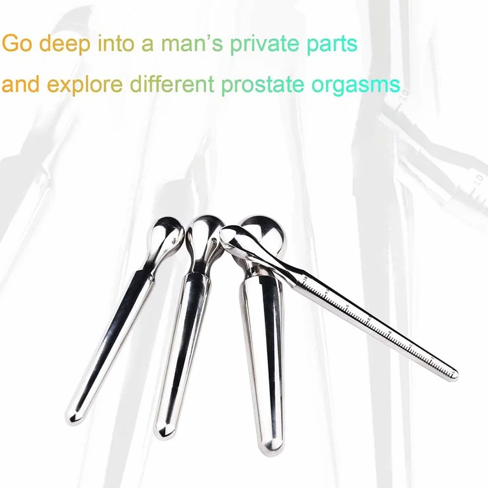 preni Dilatatore Uretrale da Uomo in Acciaio Inox, Sonda Uretrale con segni di Scala Asta Uretrale Dilatatoreper Pene Pene Plug per Uomini, Giocattoli Sessuali dell'uretra Maschile