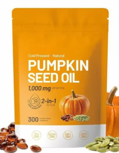 Saw Palmetto con semi di zucca, senza soia, senza latticini, senza OGM | Supporta i capelli