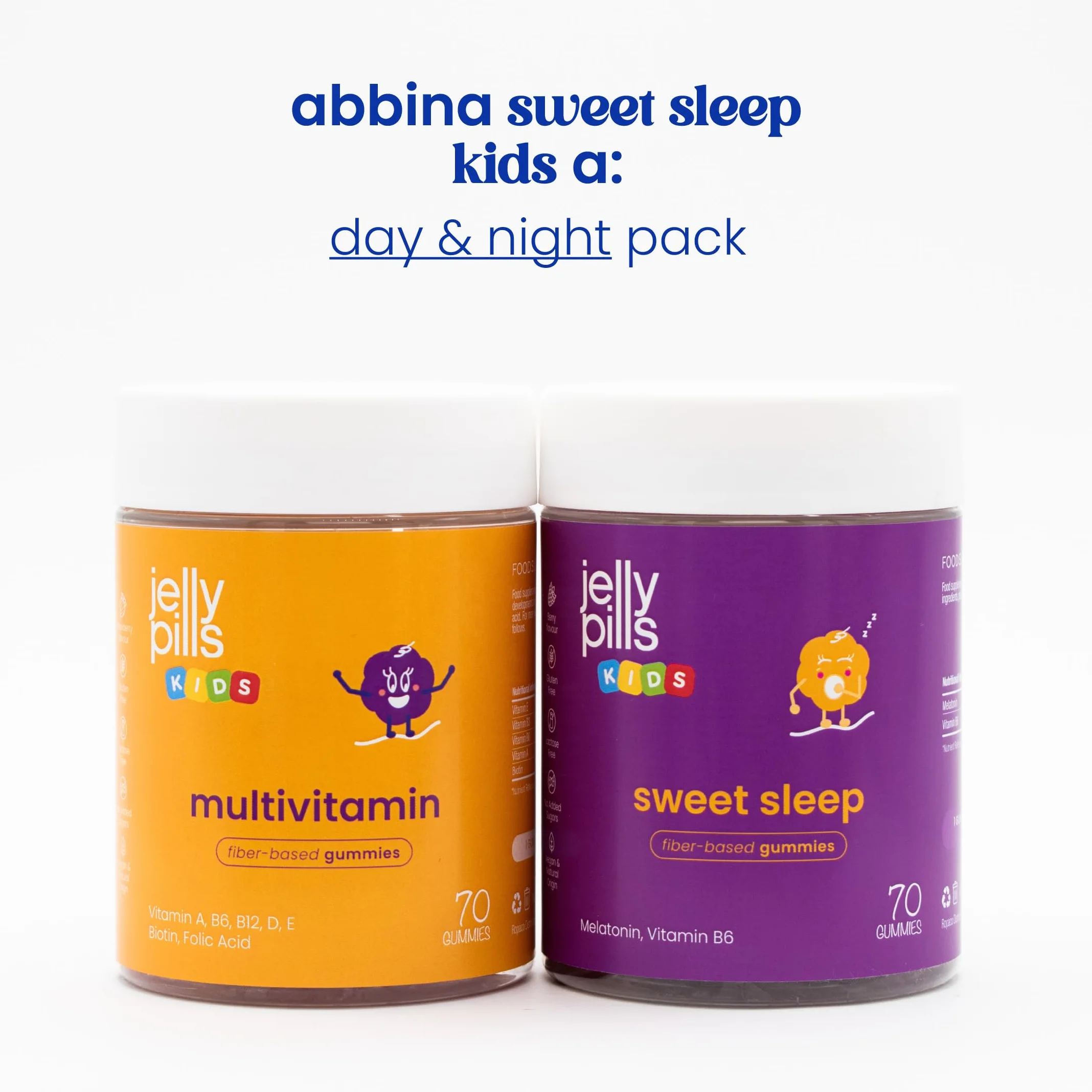 Melatonina Bambini 0,5 mg + Vitamina B6 70 Gummies Vegane Senza Zuccheri Gusto Frutti di Bosco
