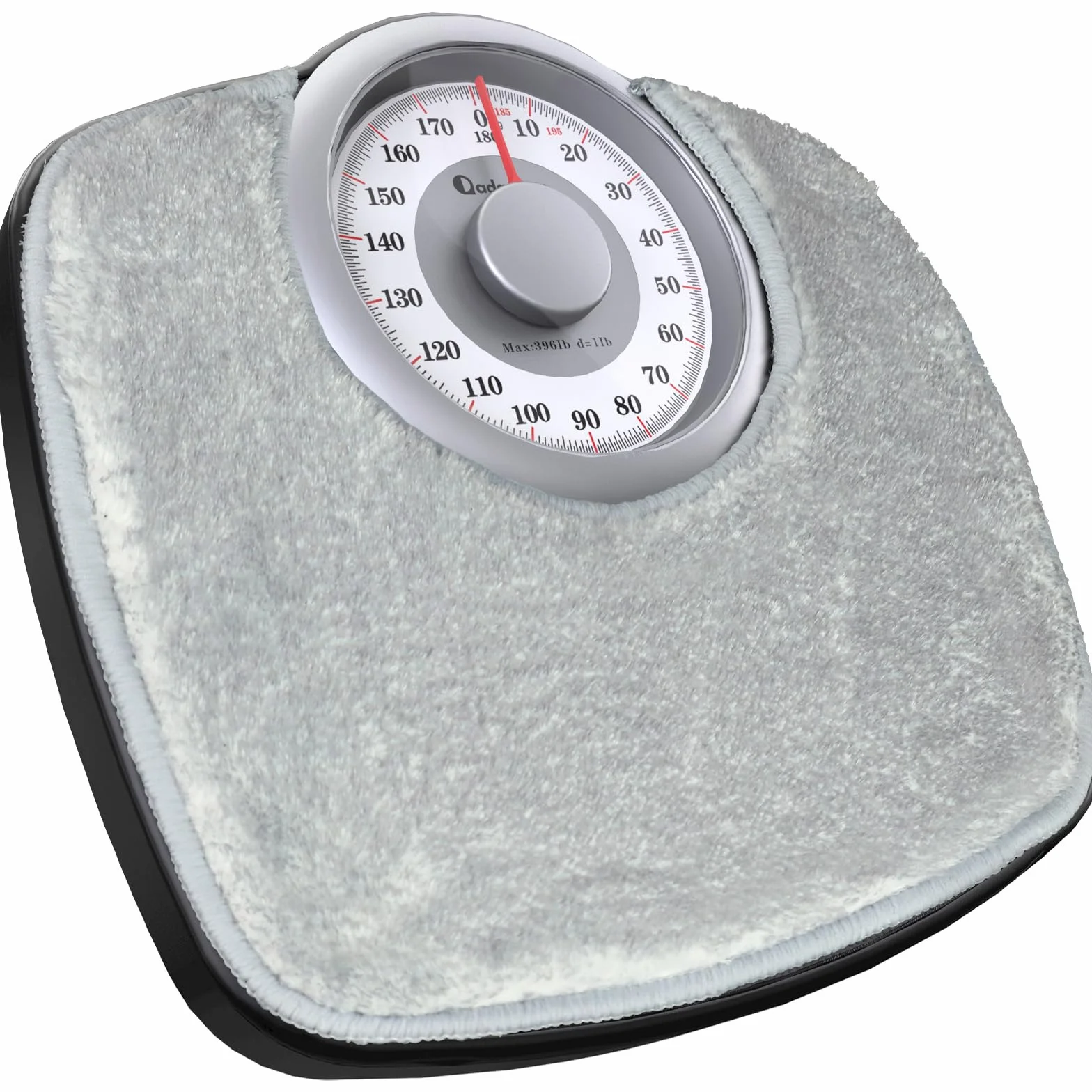 Adamson A25 Bilancia Pesapersone Meccanica, Analogica, Fino a 180 kg, Piedini Anti Scivolo – Durevole, Accurata, Precisa – 20 Anni di Garanzia – Per casa – Camera da Letto e Bagno - Tappeto Grigio