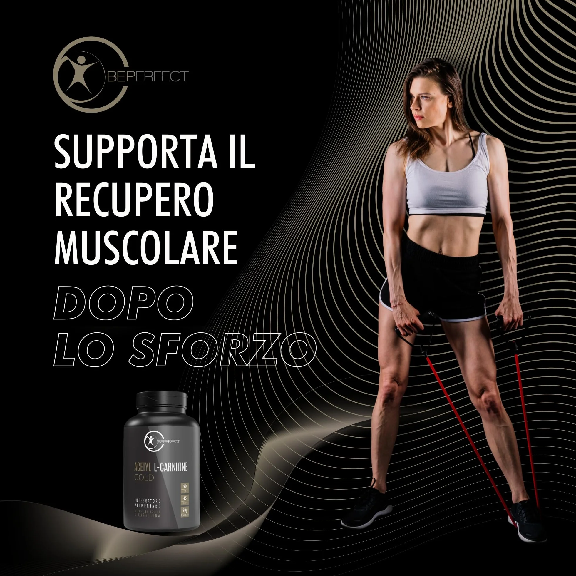 Acetil L-Carnitina Tartrato 3360 mg 90 Compresse Integratore Supporto Metabolico e Energetico