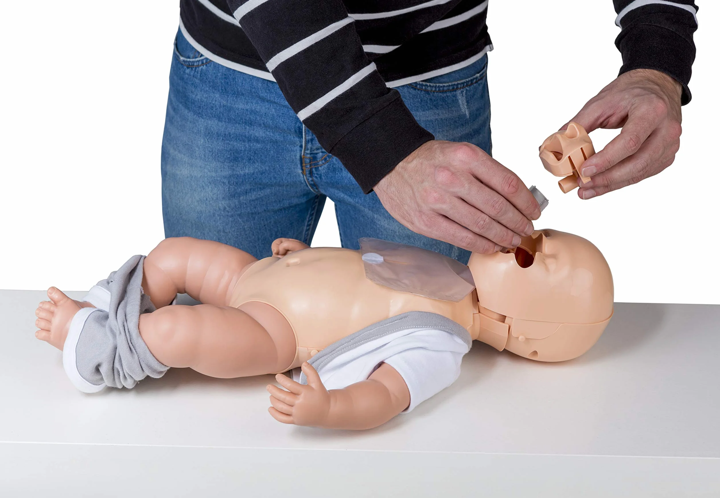 Bambola per esercizi di rianimazione MedX5 Baby HLW, primo soccorso per bambini