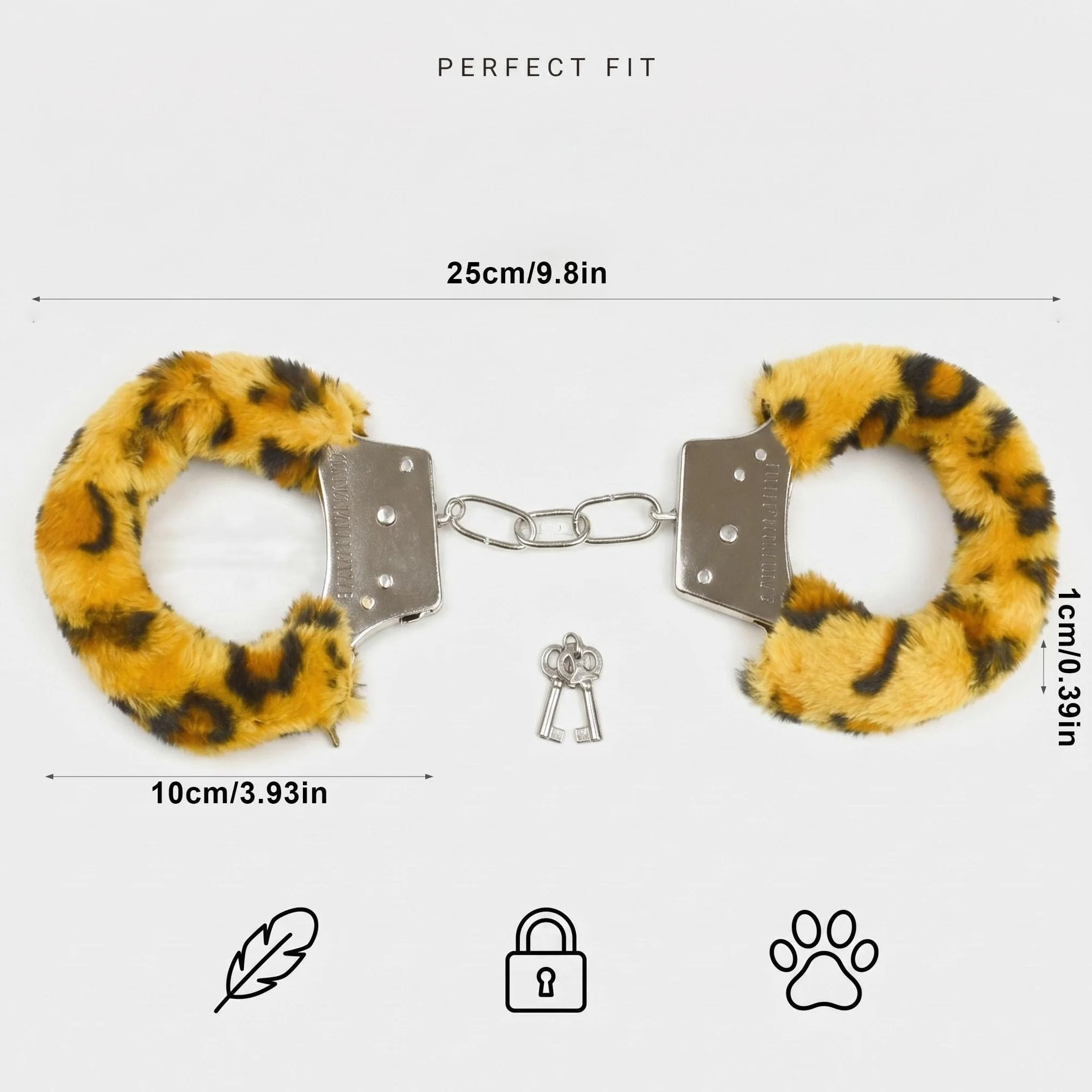 1200 Pezzi Manette per coppia, Manette per coppia letto, Mane-tte per giochi sessuali, Giocattoli sessuali per coppie(Stampa leopardata)