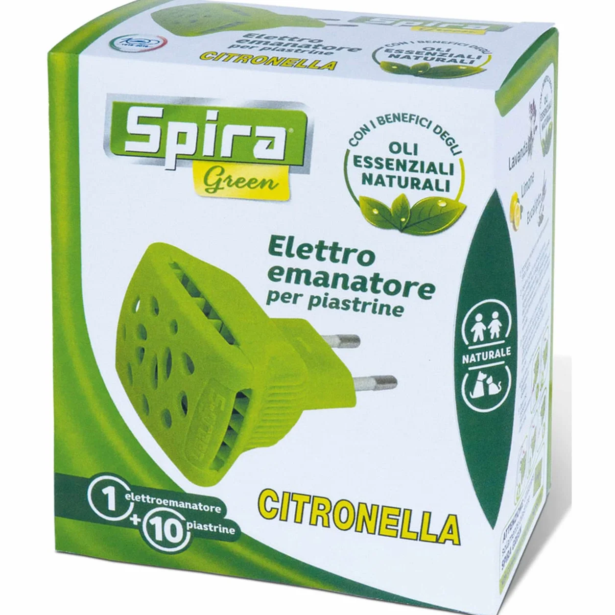 Spira Elettro Emanatore Piastrine Green 10 szt.
