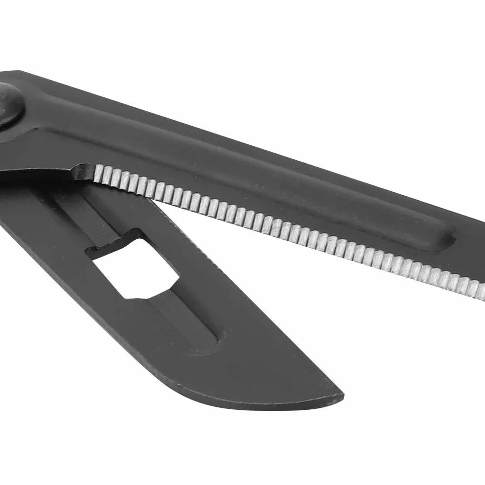 Forbici mediche, cesoie EMT e trauma, cesoie in titanio per fasciatura 7.2 '' Bent nero per infermieri, studenti di medicina, pronto soccorso (Nero)