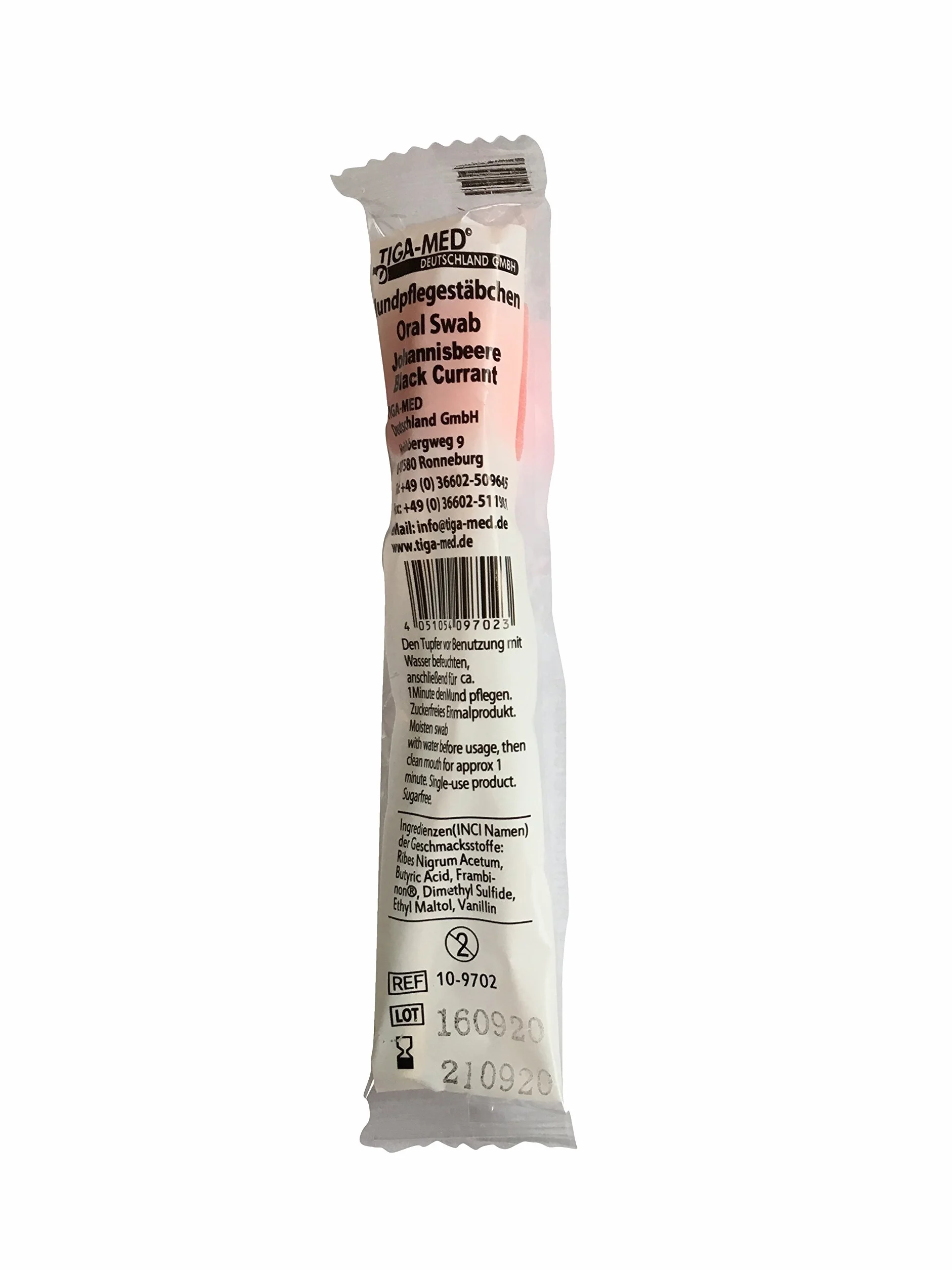 Tiga-Med bastoncini igiene orale gusto ribes nero 250 pezzi confezionati singolarmente