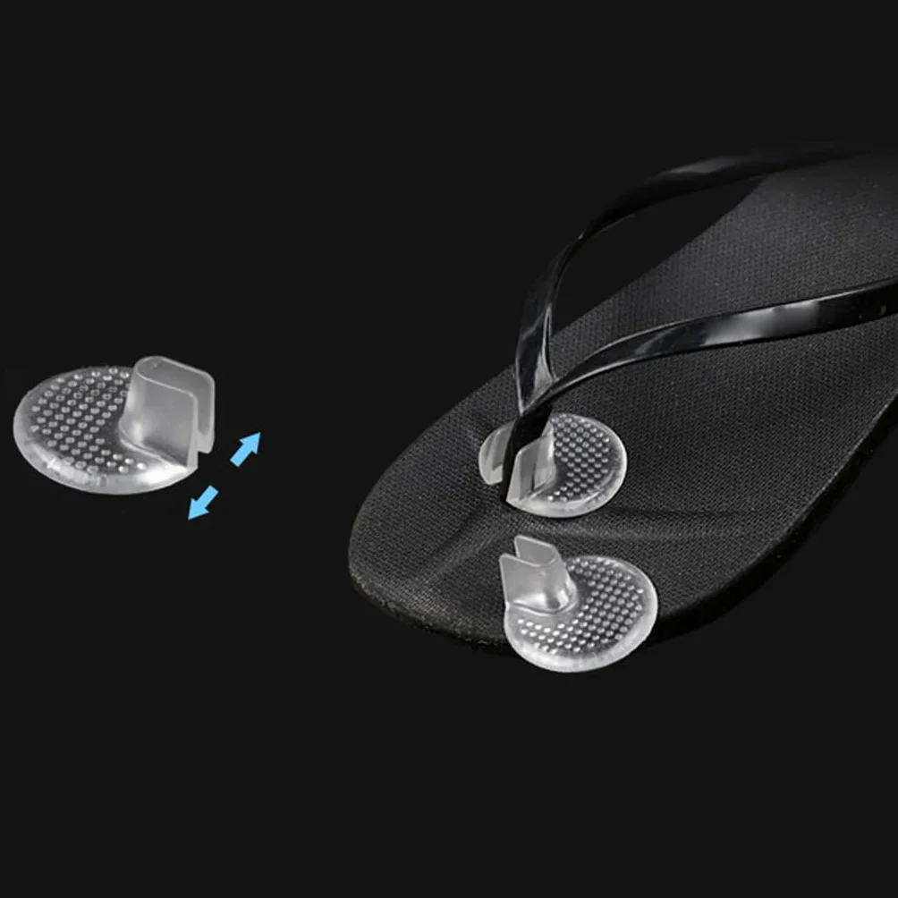 1 paio di cuscinetti in morbido gel di silicone protezioni per dita dei piedi infradito sandali flop inserti in gel solette scarpe grip pad