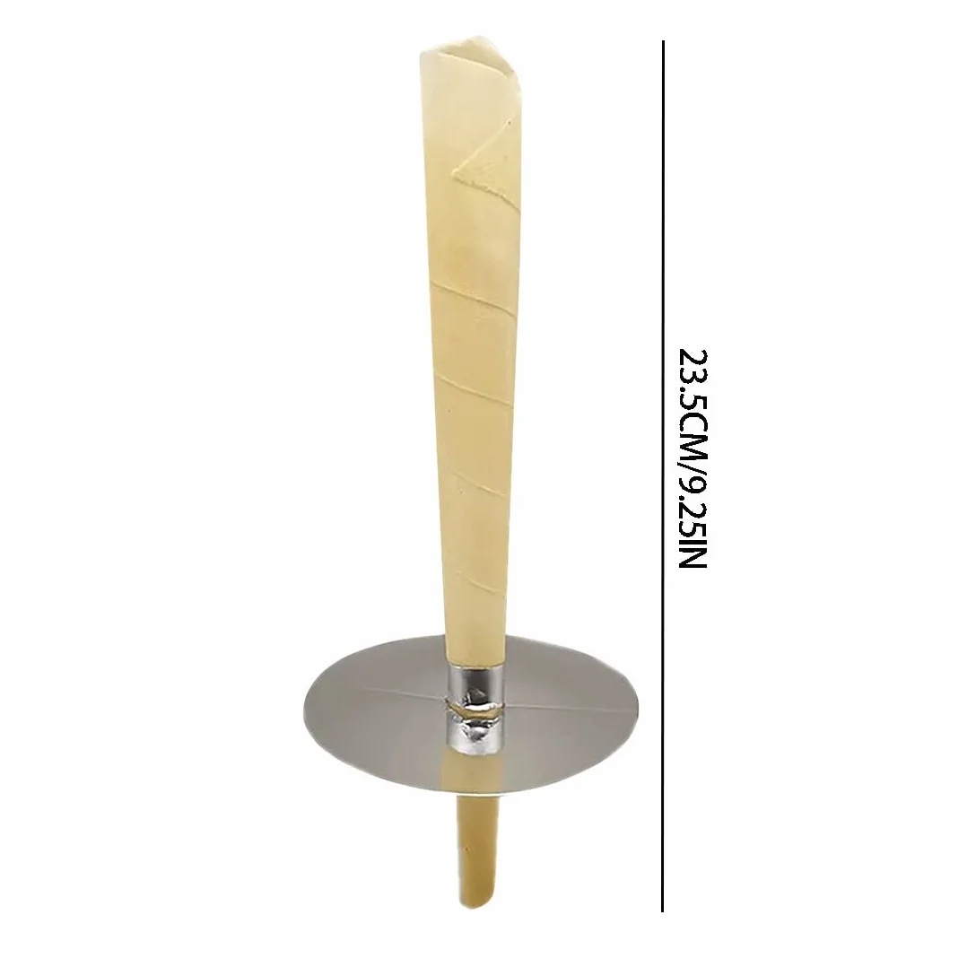 Candele per orecchie, kit per candele per rimozione del cerume con cera d'api organica naturale per orecchie bloccate, candele per orecchie da 10 pezzi con 5 dischi protettivi