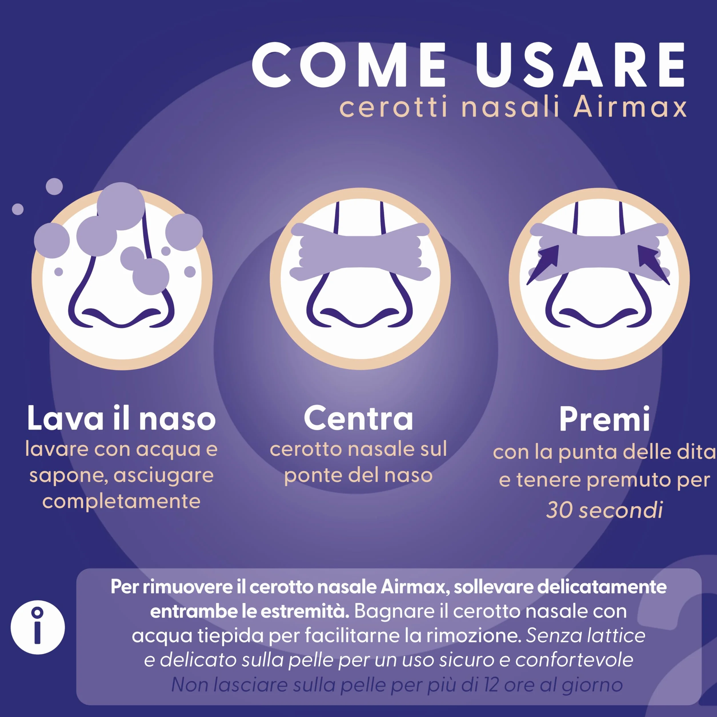 Cerotti nasali Air Max extra resistenti 30 pezzi anti russamento aumenta flusso d'aria