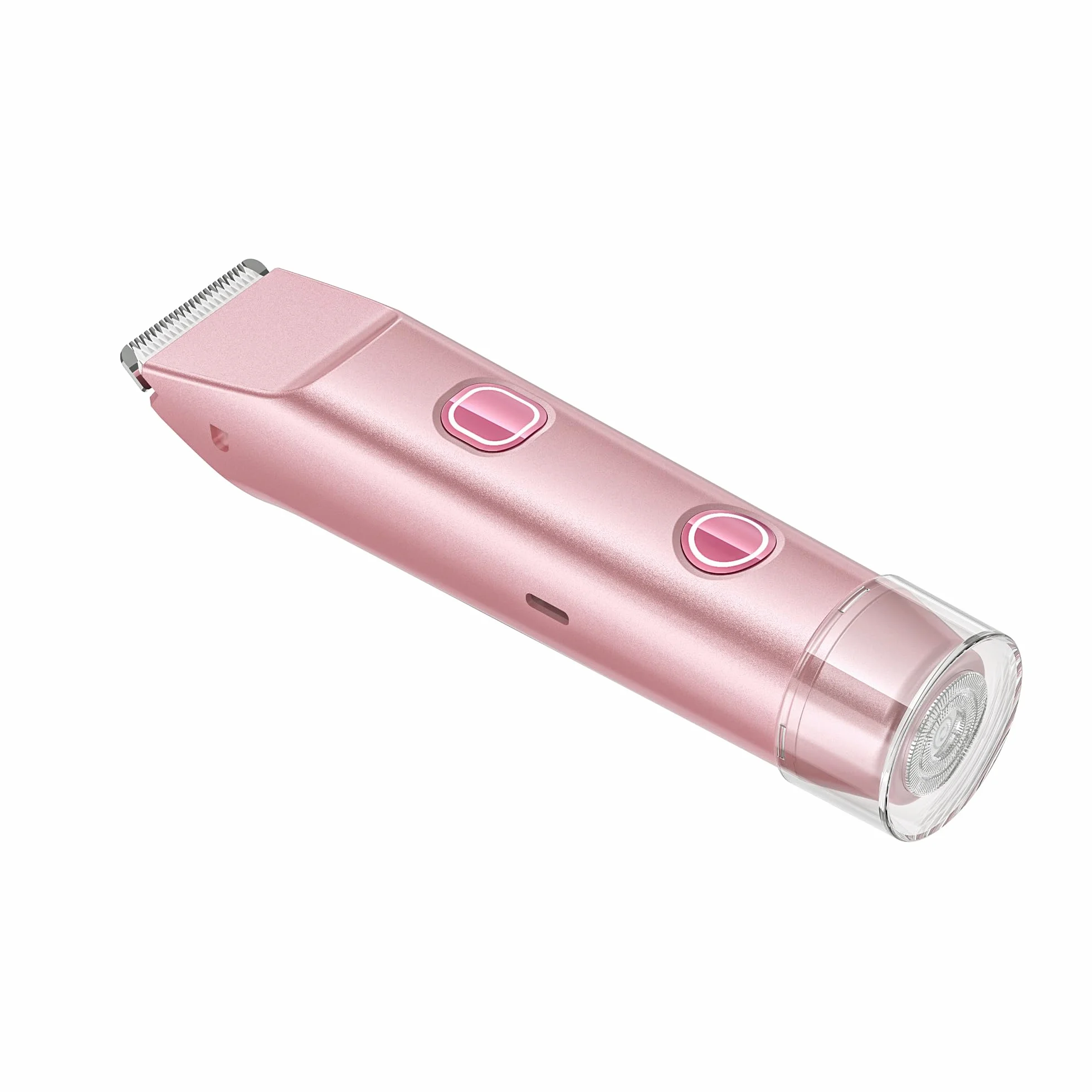 Bikini Line Trimmer for Women, Electric Shaver with Dual Ceramic Cutting Heads