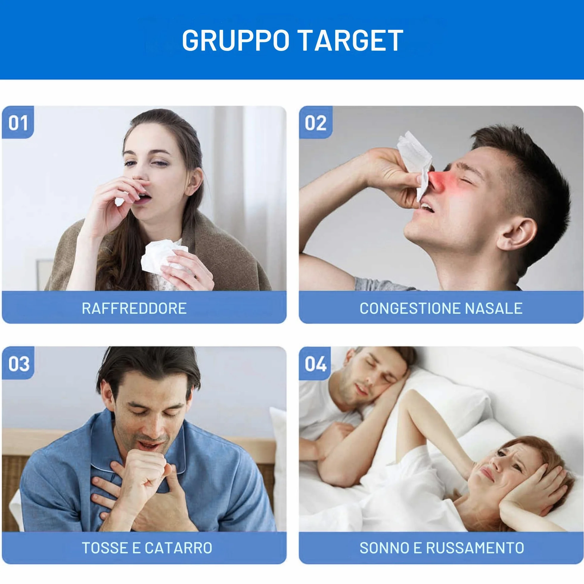 Cerotti Nasali Magnetici Antirussamento 60 Pezzi Extra Forti Riutilizzabili per Sonno e Sport