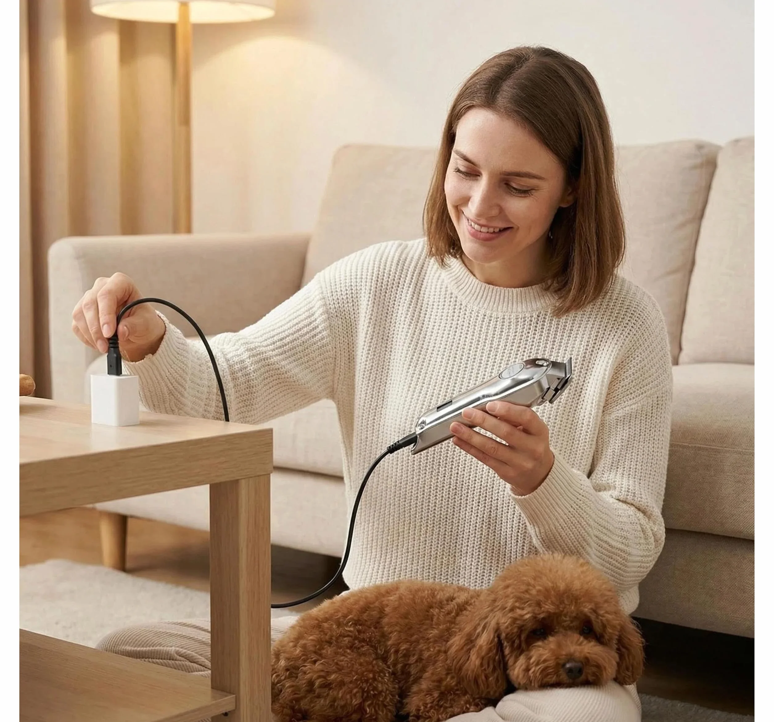 Ricambio Cavo di Ricarica USB 100cm compatibile con Tagliacapelli SUPRENT PRO Oneisall Tosatrici per Cani