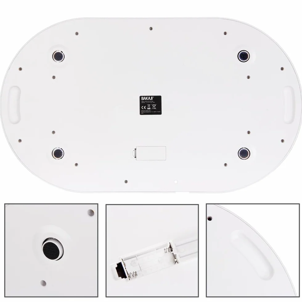 Bilancia Elettronica Pesa Bambini Neonati 20 kg LCD Display Digitale Bianco 55 cm