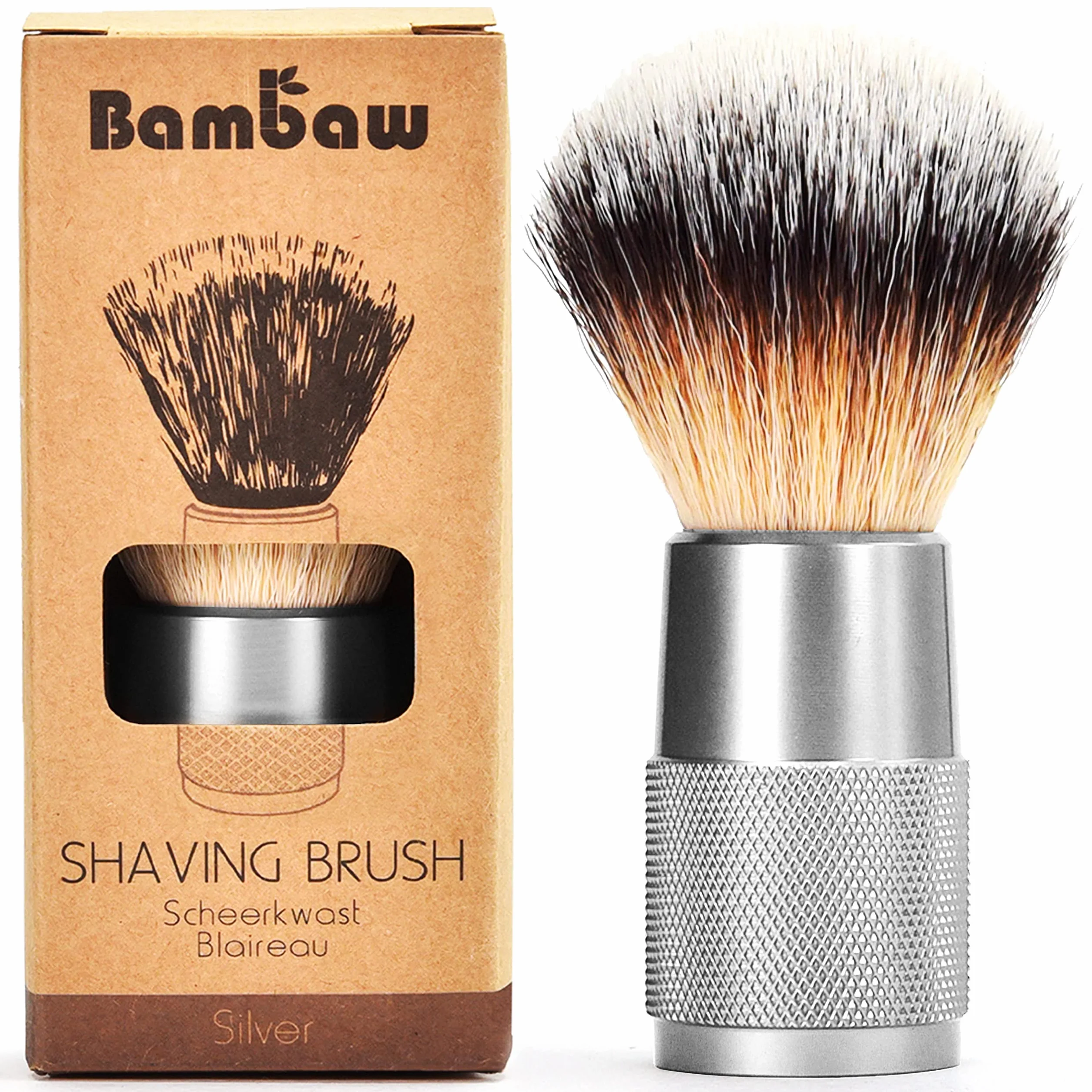 Pennello da Barba - Argento - Bambaw