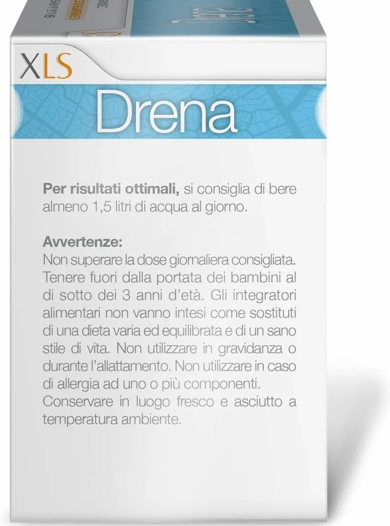 XLS Drena Integratore Alimentare Drenante Donne, 10 Flaconcini