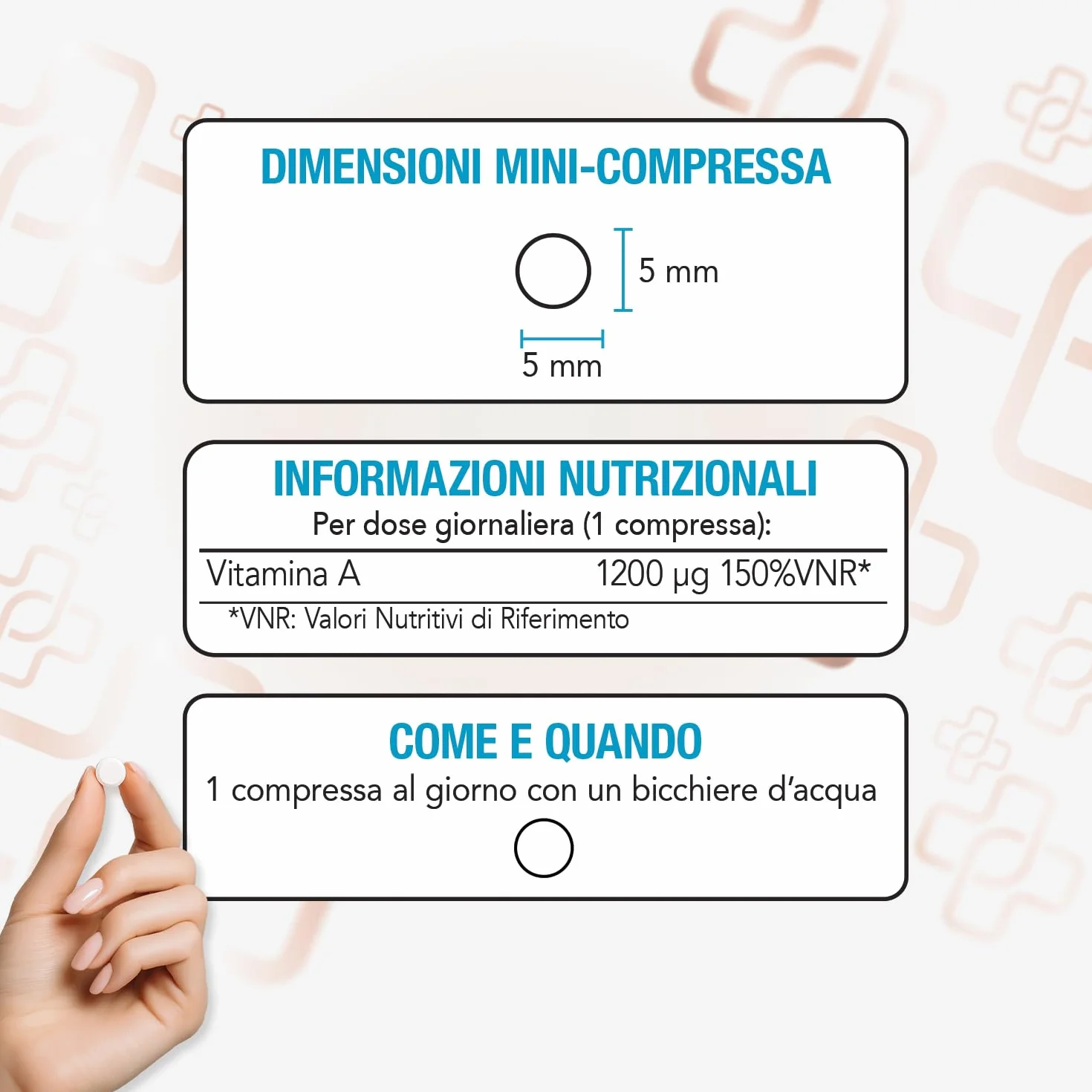 Vitamina A Pura 1200mcg PiùLife 4000 UI Per Compressa, Retinoidi Integratore, Vitamina A Retinolo (Acetato Di Retinile) Antiossidante Integratore Occhi Vista Pelle, Difese Immunitarie