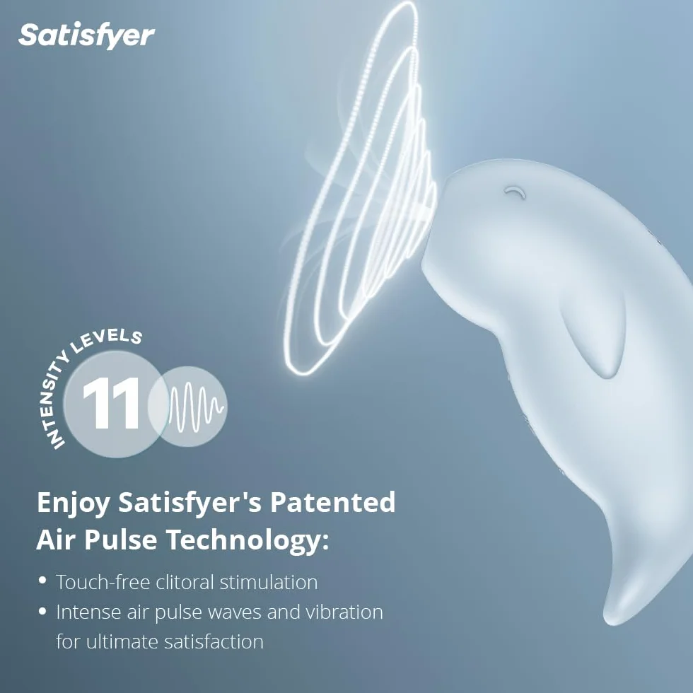 Satisfyer Seal You Soon | Vibratori Air Pulse | Doppia Stimolazione | Sex Toys Femme étanche (IPX7) | Silicone Medico e ricaricabile | 11 cm Voyage Clitoridienne Sex Toy