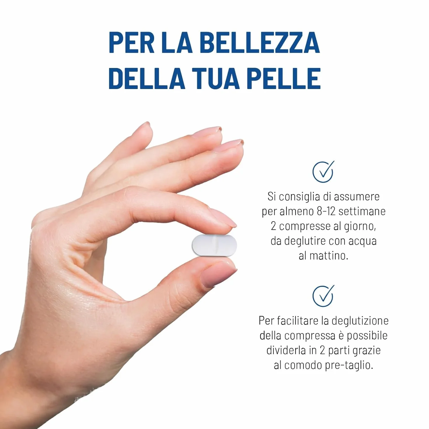 Equilibra Collagene Marino Idrolizzato Naticol 90 Compresse 1200 mg Collagene 80 mg Vitamina C Tipo I e III