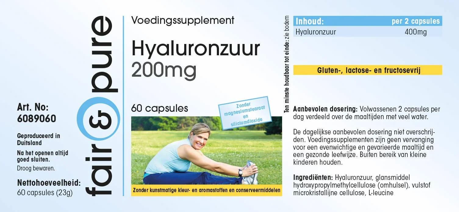 Fair & Pure Acido Ialuronico 200mg 60 Capsule Vegan