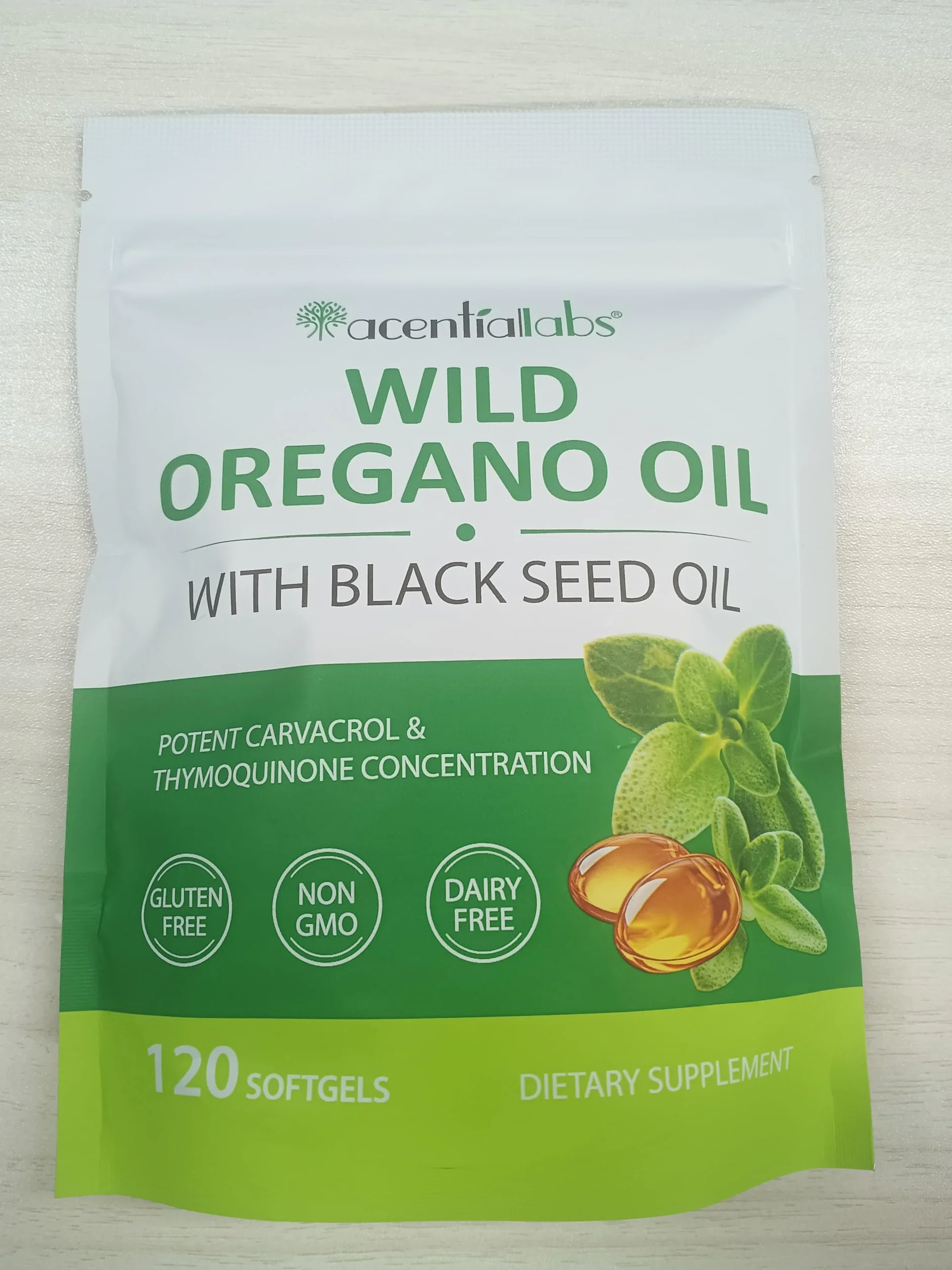 Capsule di Olio di Origano 120 Capsule Spremuto a Freddo Non OGM
