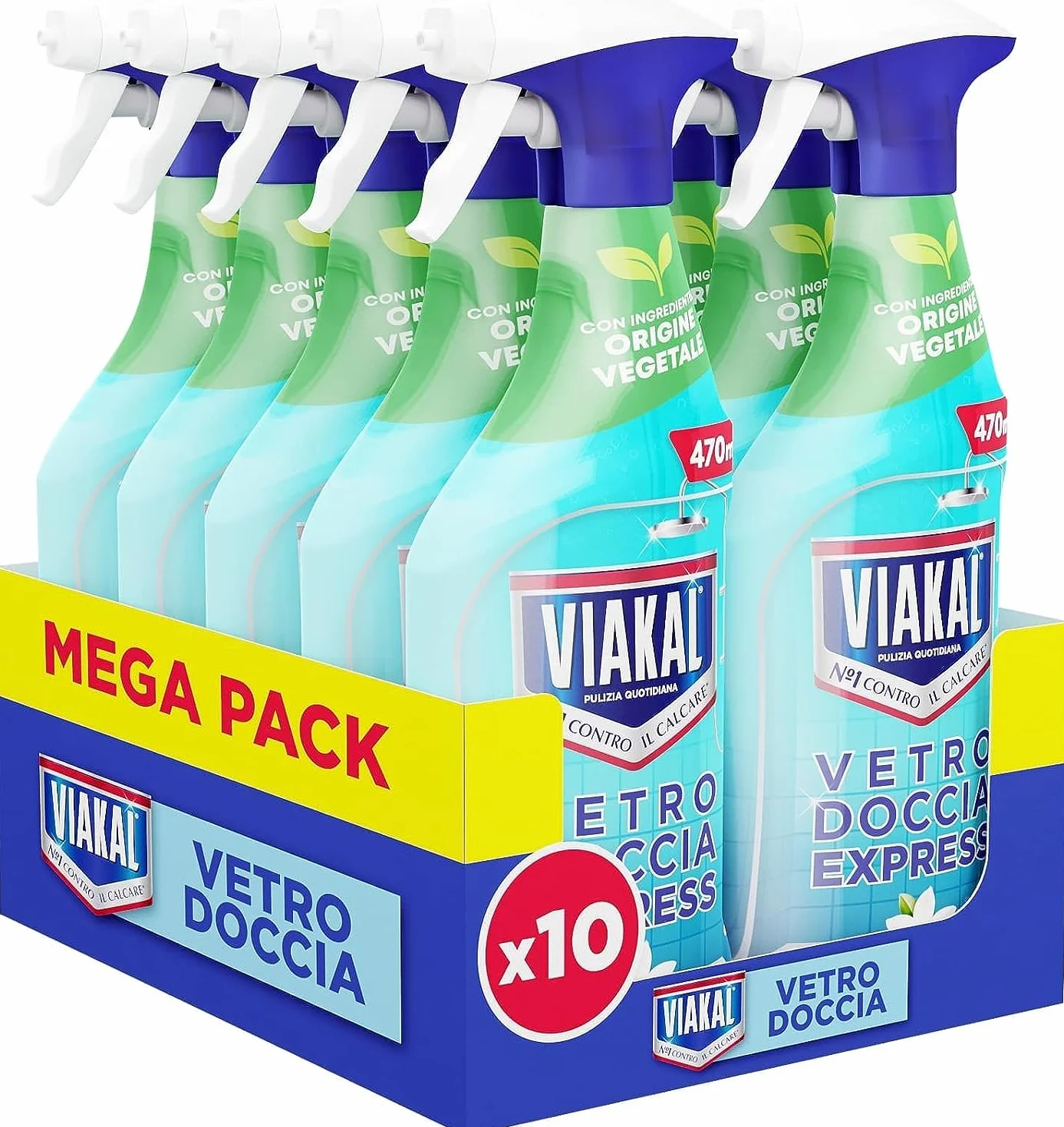 Viakal Doccia Express Pulito Scintillante Senza Risciacquo