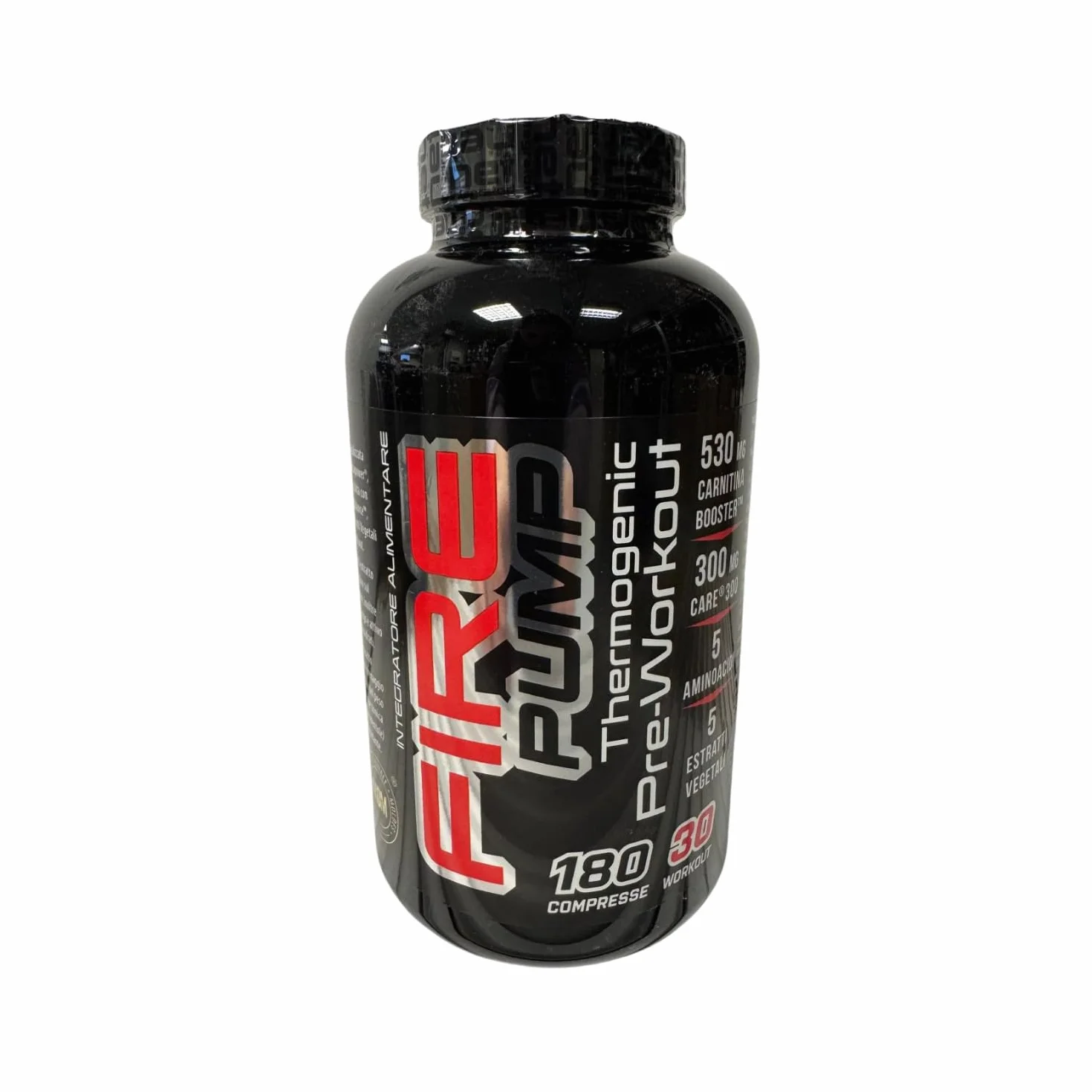 Net Integratori Fire Pump 180 cpr – Integratore Pre-Workout per la fase Cut – Propionyl-L-Carnitina e Acetyl-Carnitina per Energia Resistenza e Supporto alla Massa Muscolare