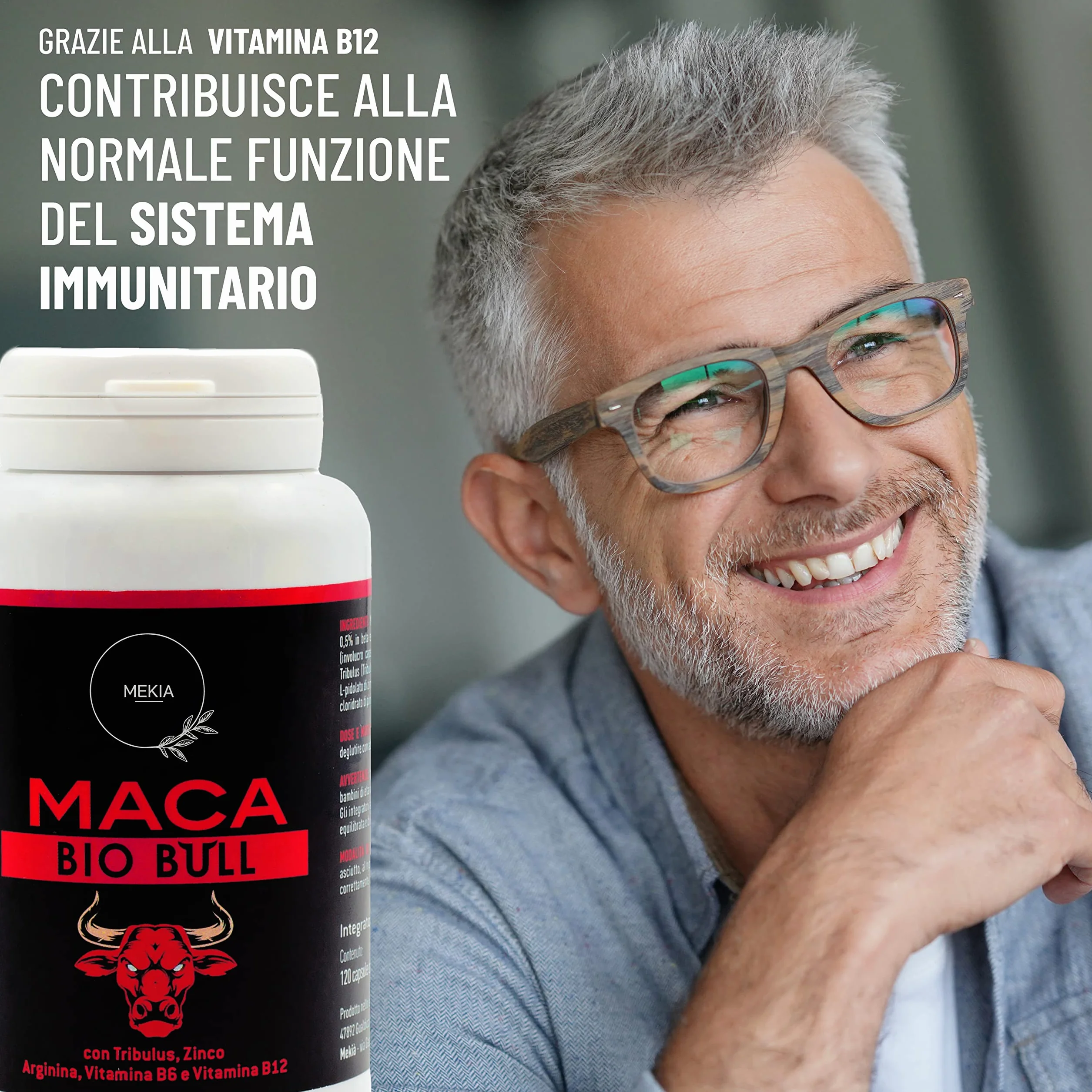 Tribulus Terrestris e Maca Peruviana nera con L Arginina. Integratore uomo alte prestazioni + Vitamine B + Zinco, boost testosterone .Incremento Massa Muscolare Potente Energizzante Uomo
