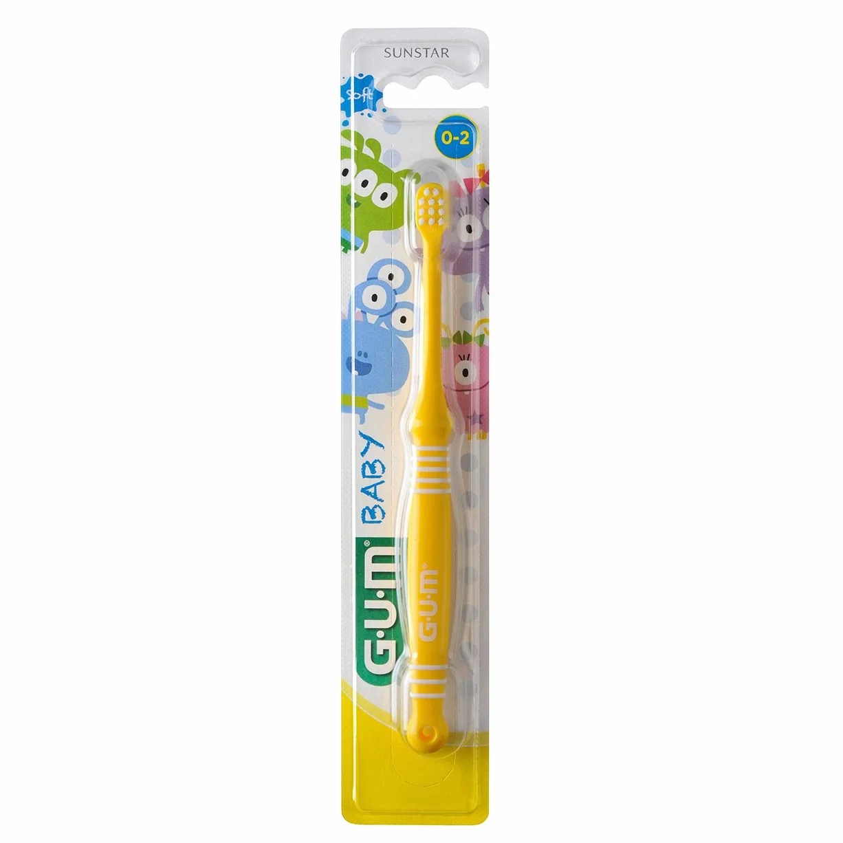 GUM Baby Spazzolino da denti 0 a 2 anni, colore casuale