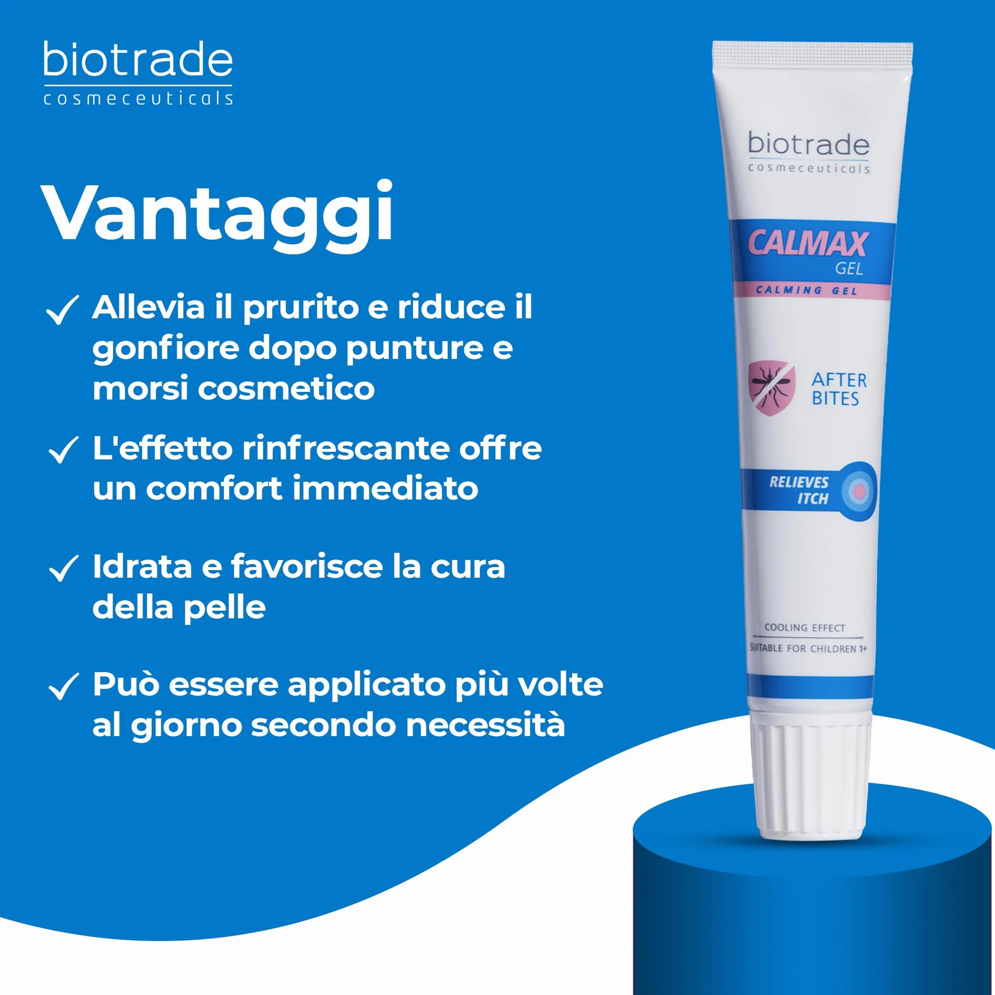 Calmax Gel Lenitivo Dopo Punture di Insetti e Piante – Sollievo Immediato da Prurito e Irritazioni