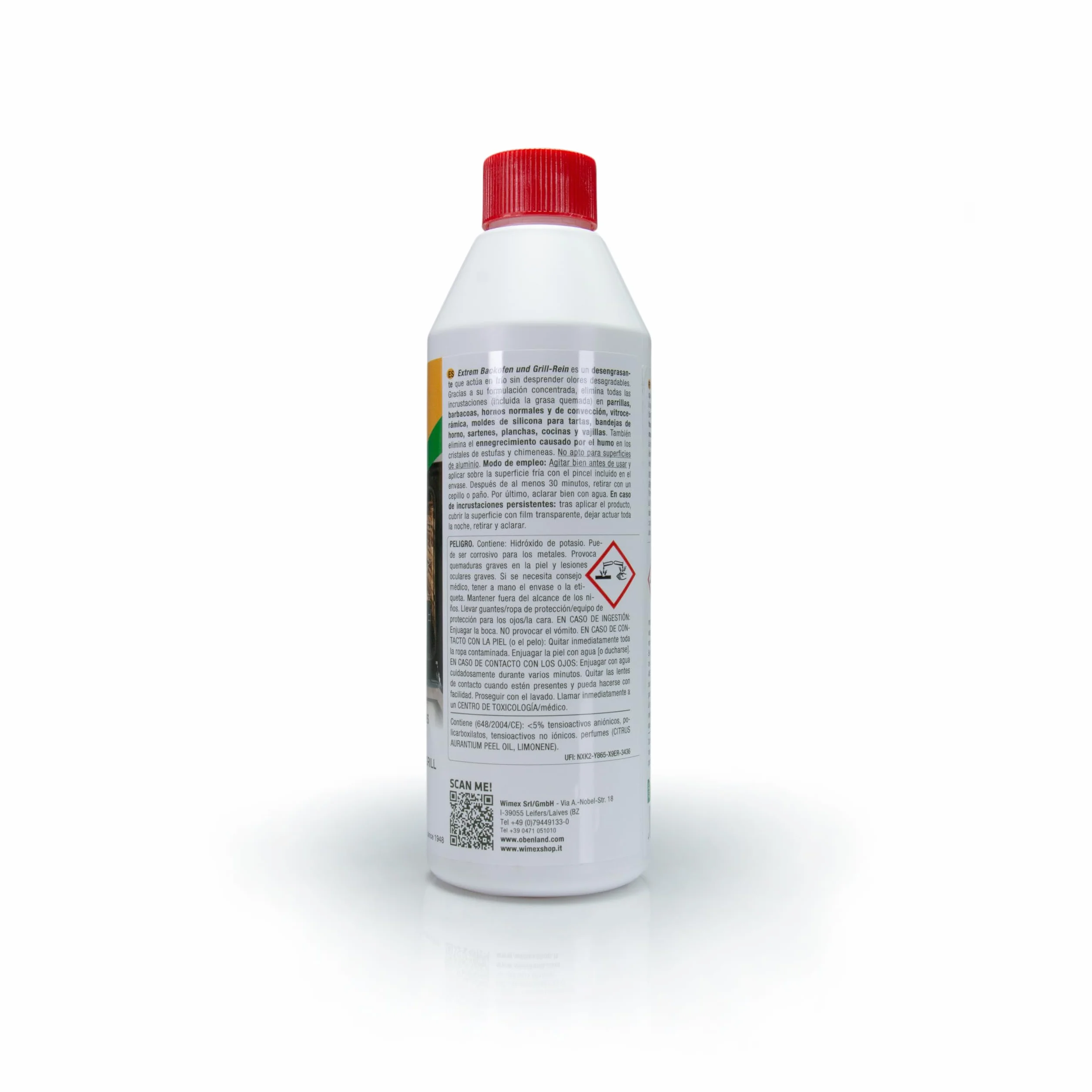 Gel pulitore e disincrostante per forno, grill e pentole. 500 ml