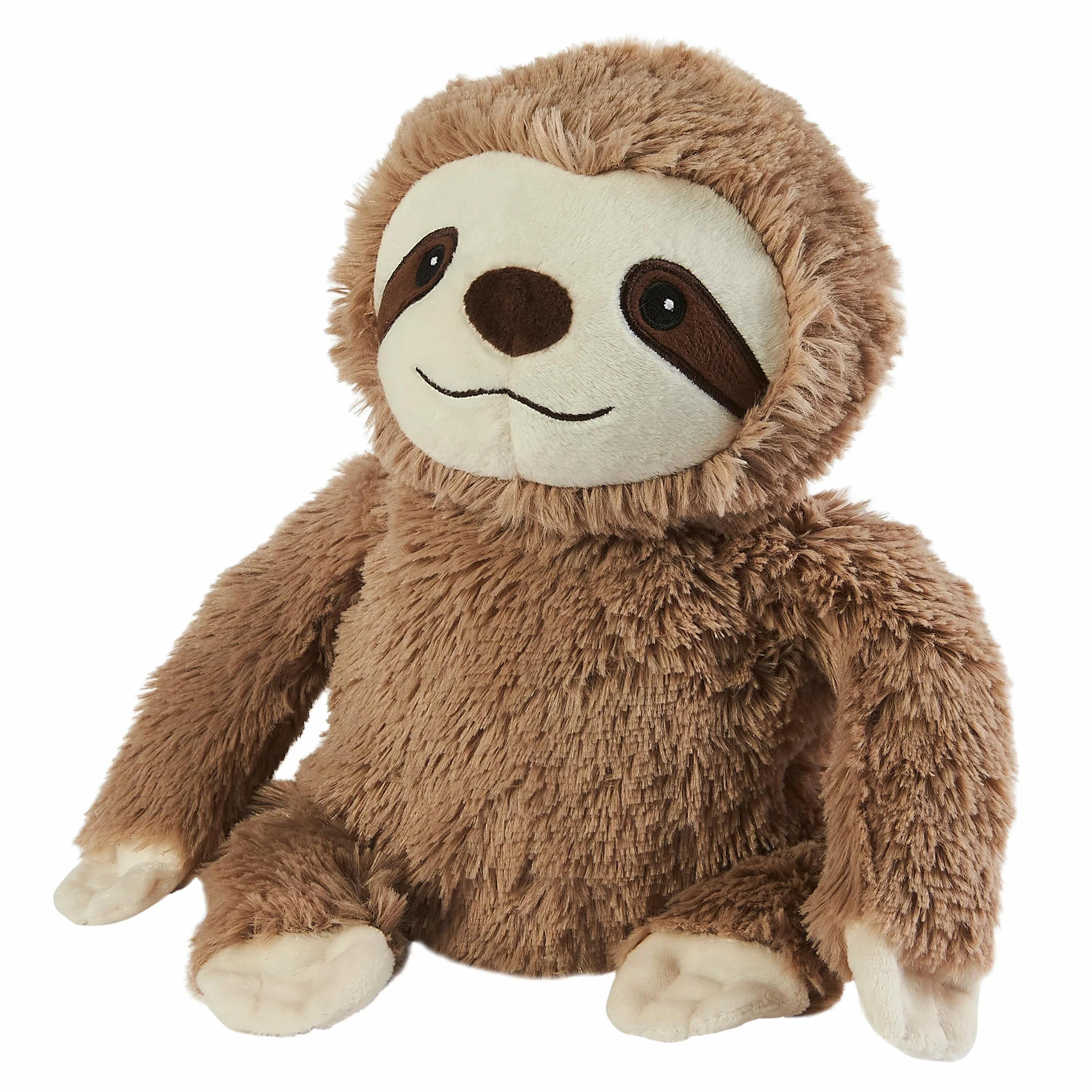 Warmies Peluche Bradipo Marrone Pesato Utilizzabile nel Microonde con Profumo di Lavanda Francese, Borsa di Grano Caldo o Freddo per un Fresco Rilassamento e un Caldo Sollievo