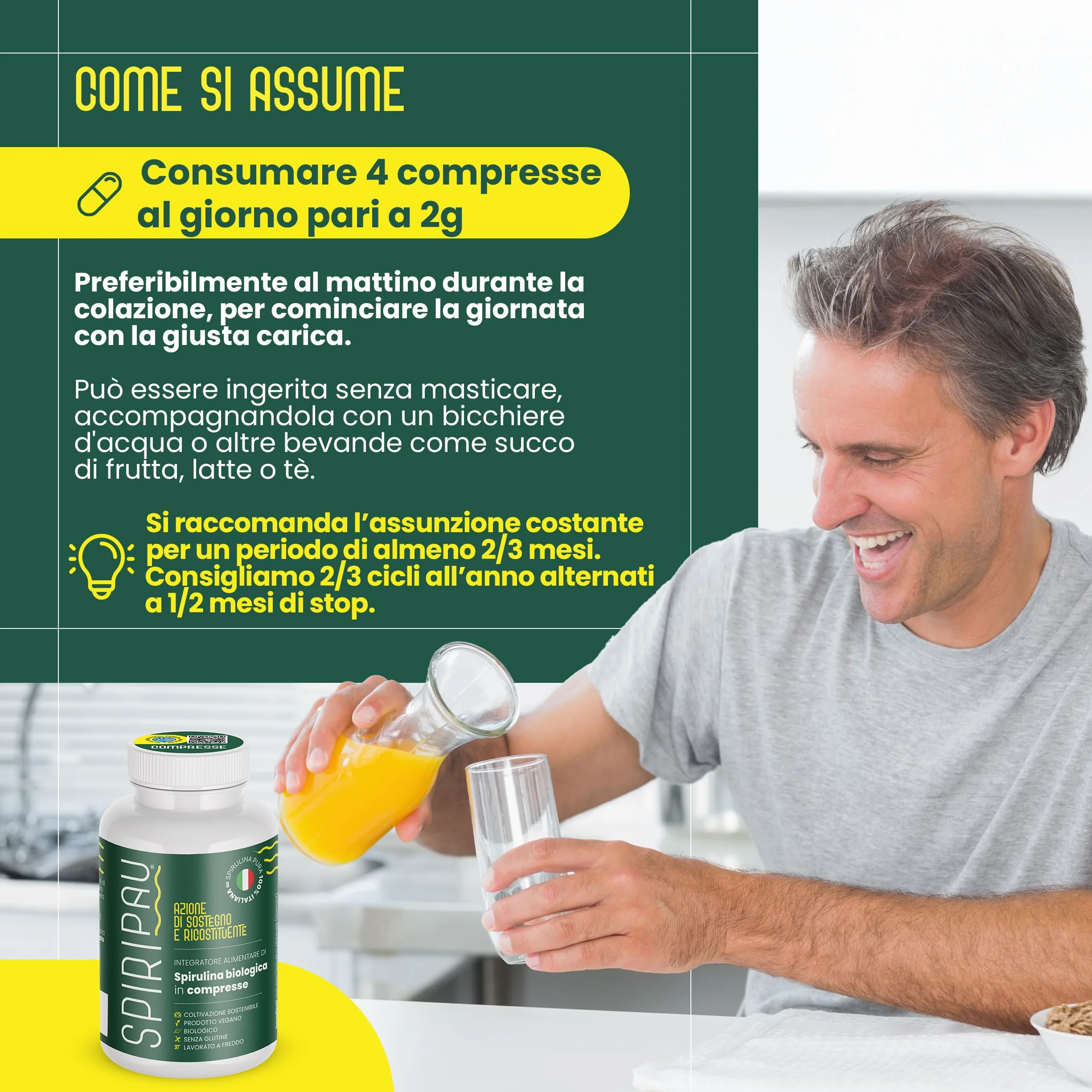Spirulina Bio Compresse 100 Compresse