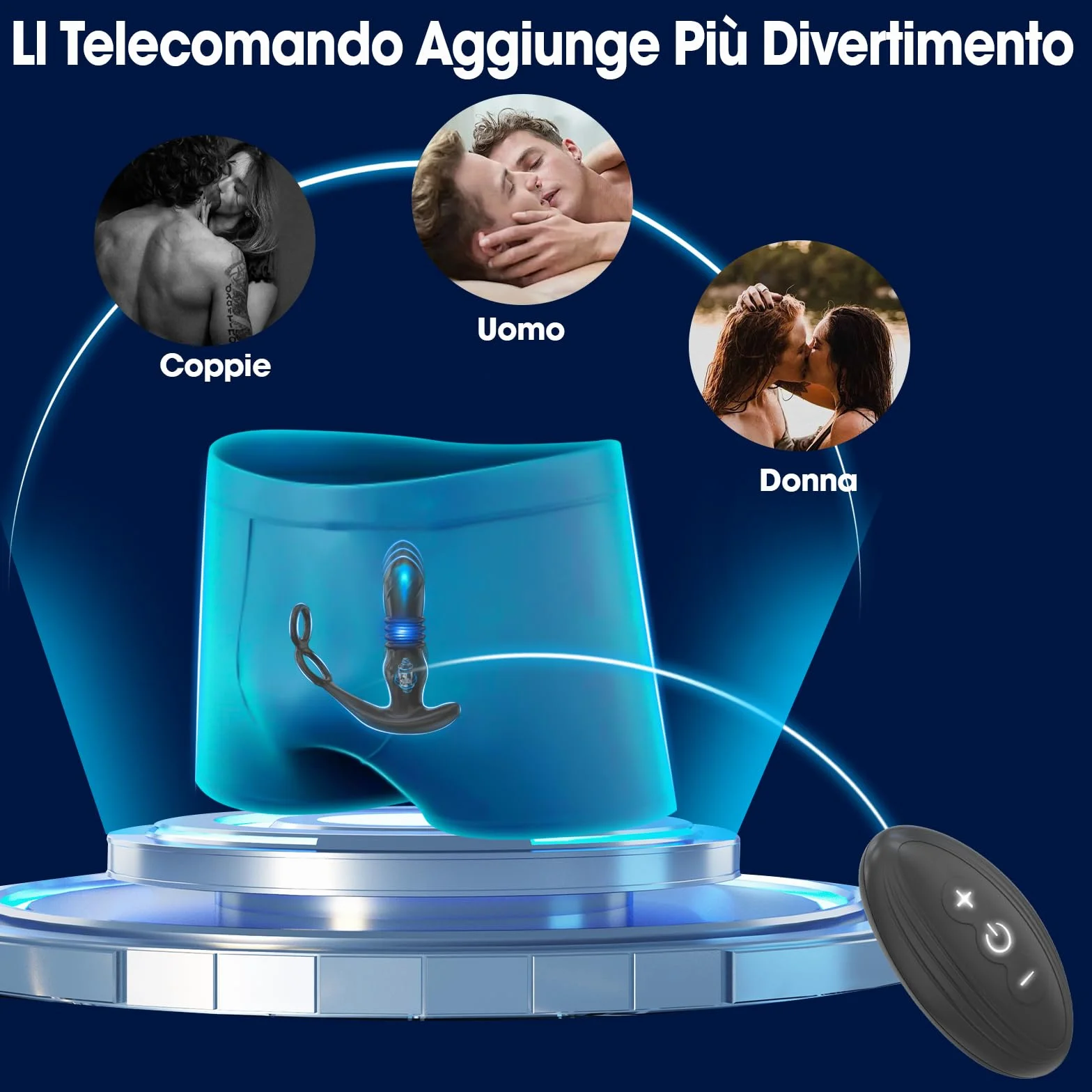 Vibratoreper Uomo Dildo Anale Prostata con Anello per Pene, 3 in1 Plug Anale-dilatatore Uomo Donna Massaggiatore Prostatico 9 Modalità Sexytoys Uomo Sex Toys Sessuali per Uomini Plug Anale Vibrante