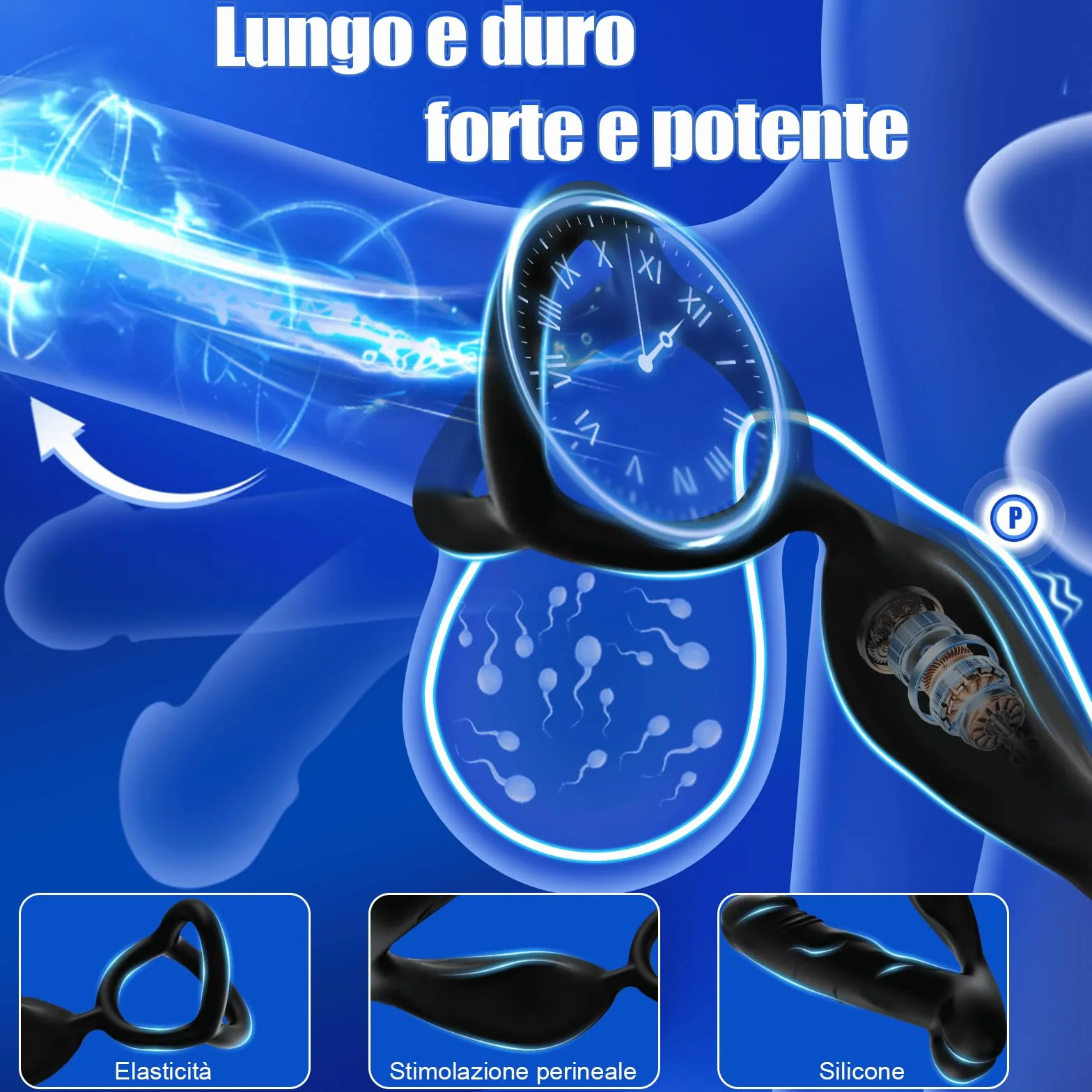 Vibratore Anale Stimolatore Prostata per Uomo Massaggiatore Prostatico Dilatatore Uomo con Anello per Pene Anale Vibratore con Telecomando Massaggiatori Dildo Vibratori Silicone Giocattoli Sessuali