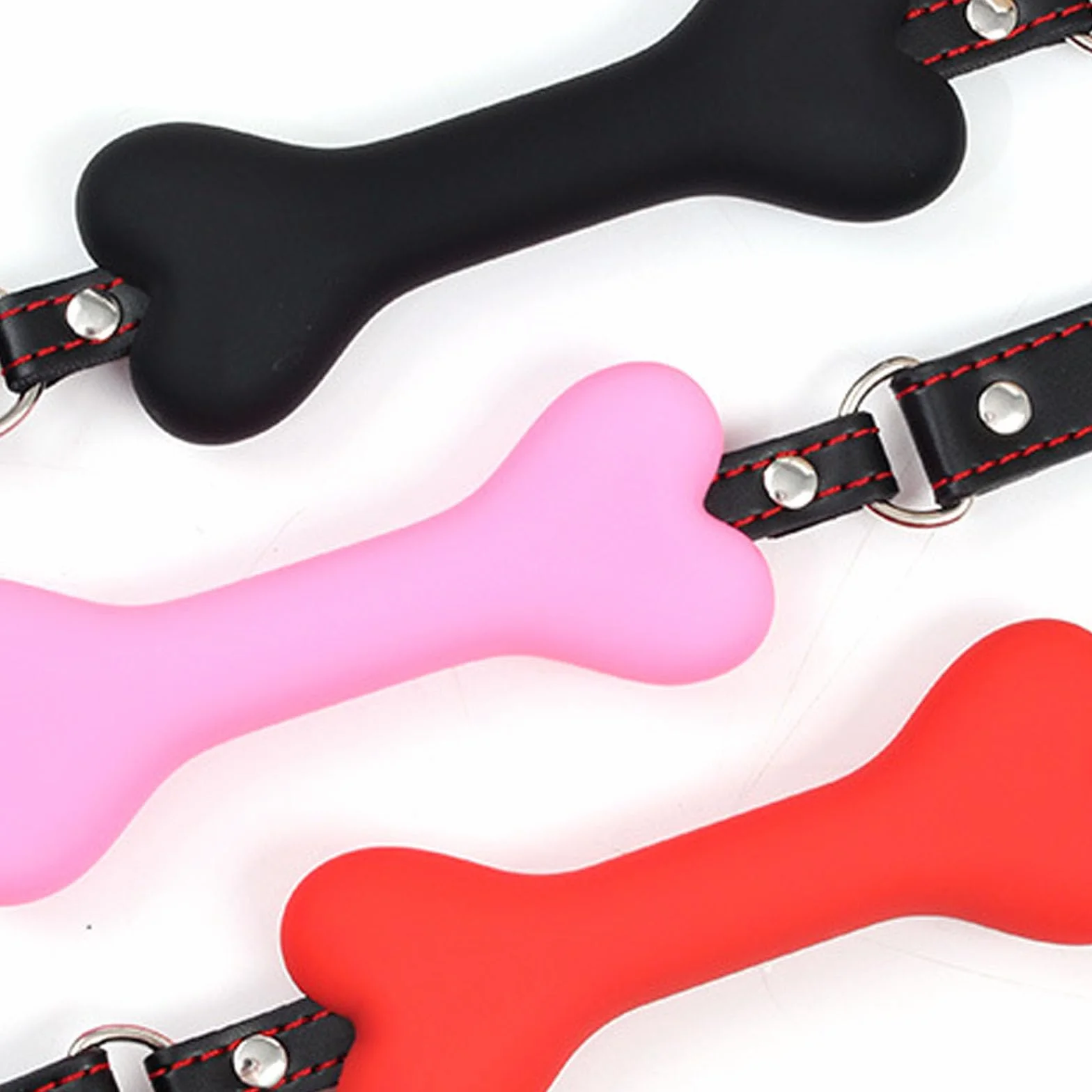 Generico Bavaglio a forma di osso BDSM e benda per occhi set bondage coppie giochi di ruolo