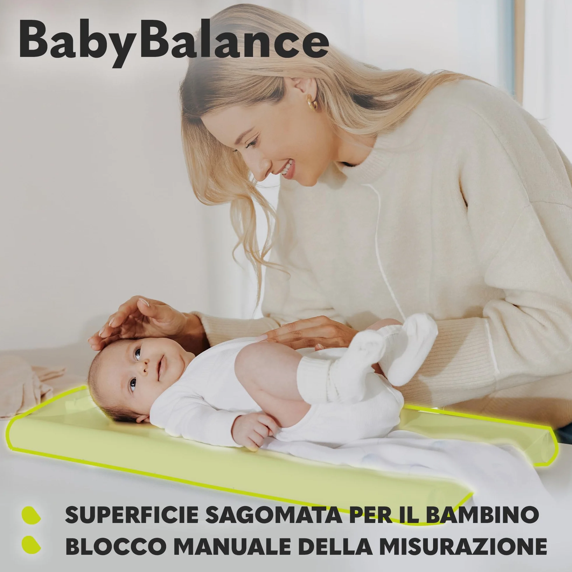 LIONELO BABYBALANCE bilancia elettronica neonati 20kg display tara memorizzazione misurazione pesatura 5g