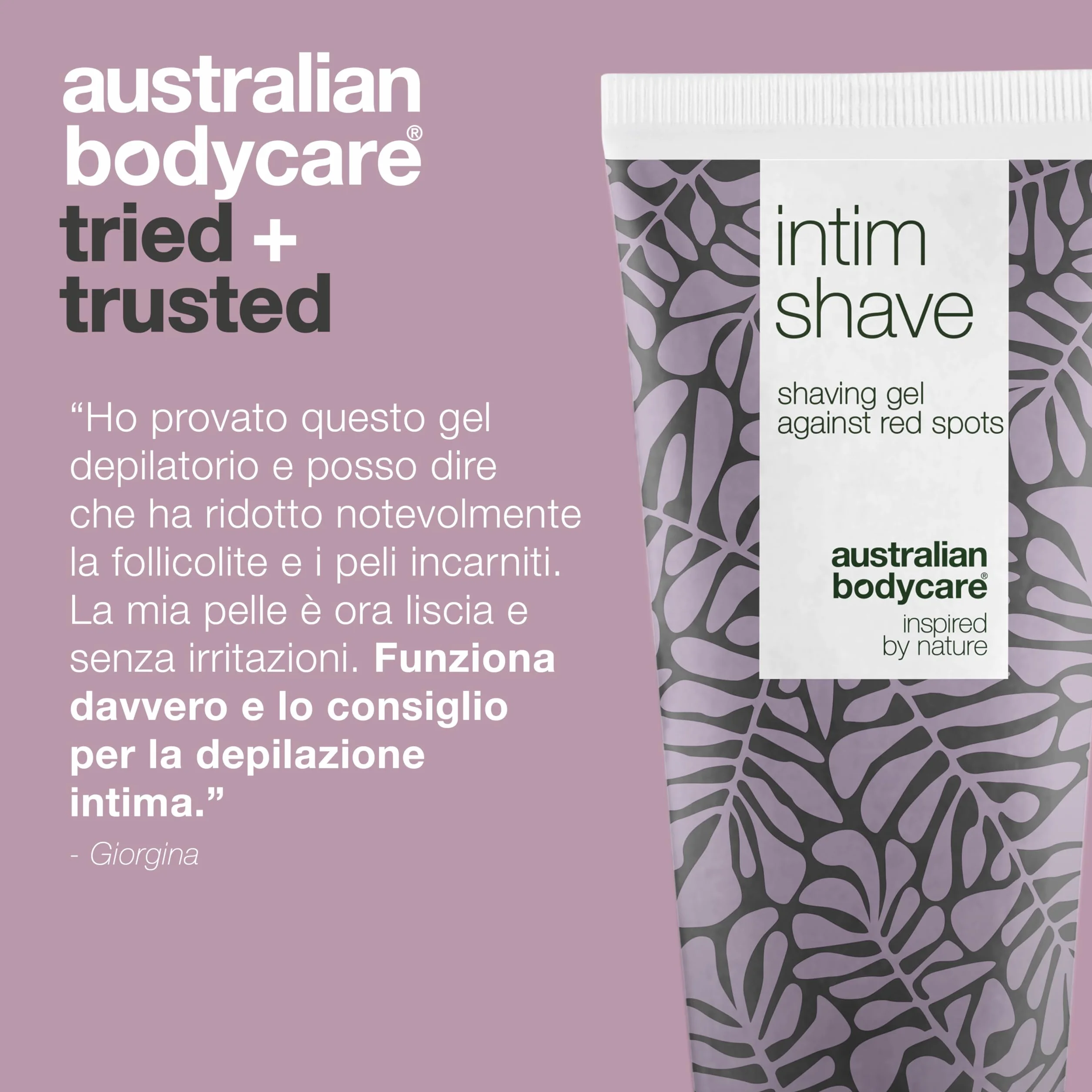 Australian Bodycare Intim Shave 200ml Crema depilazione intima tea tree oil peli incarniti irritazioni rasoio Gel rasatura inguinale bikini